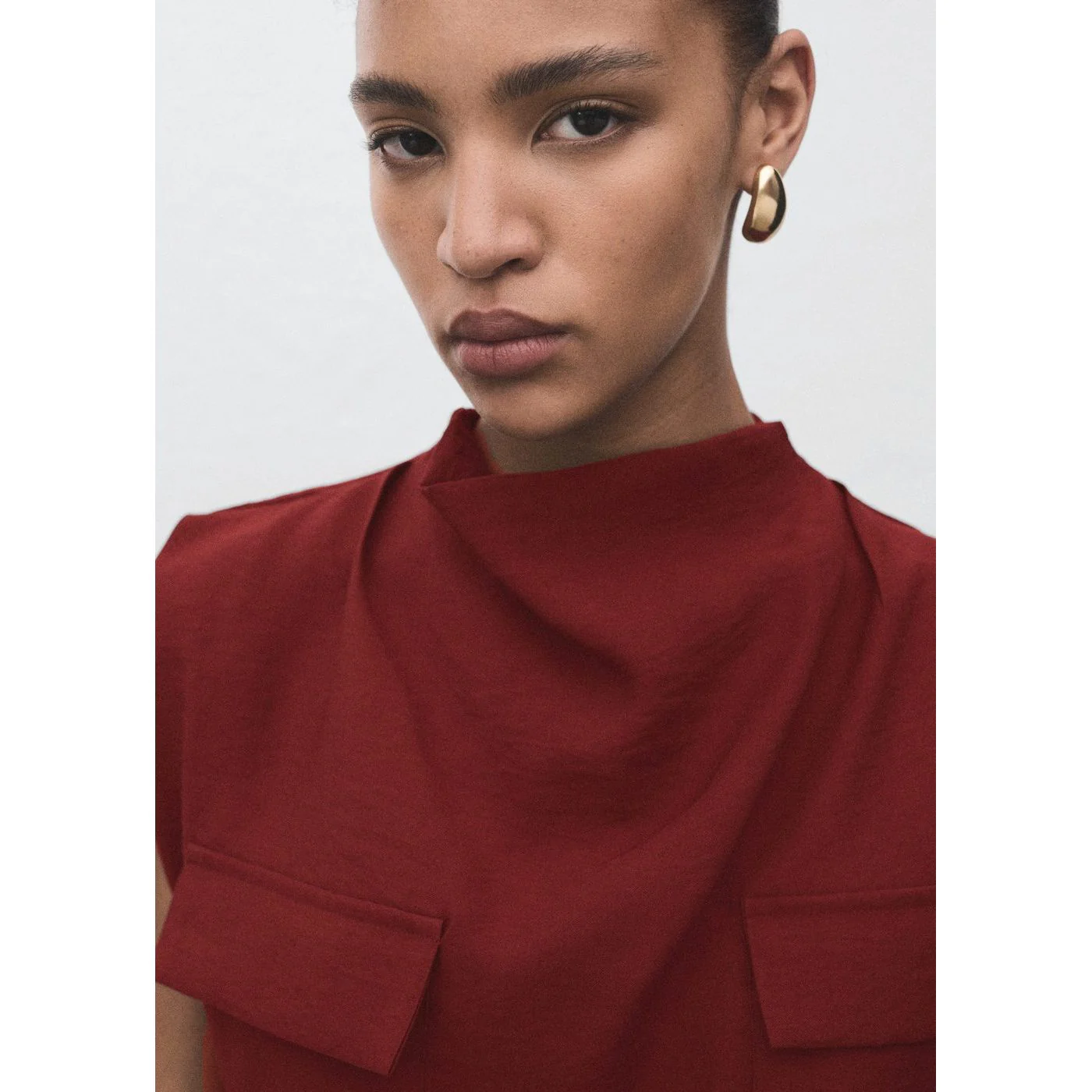 Blouse Angela - Medium Red - Image 4