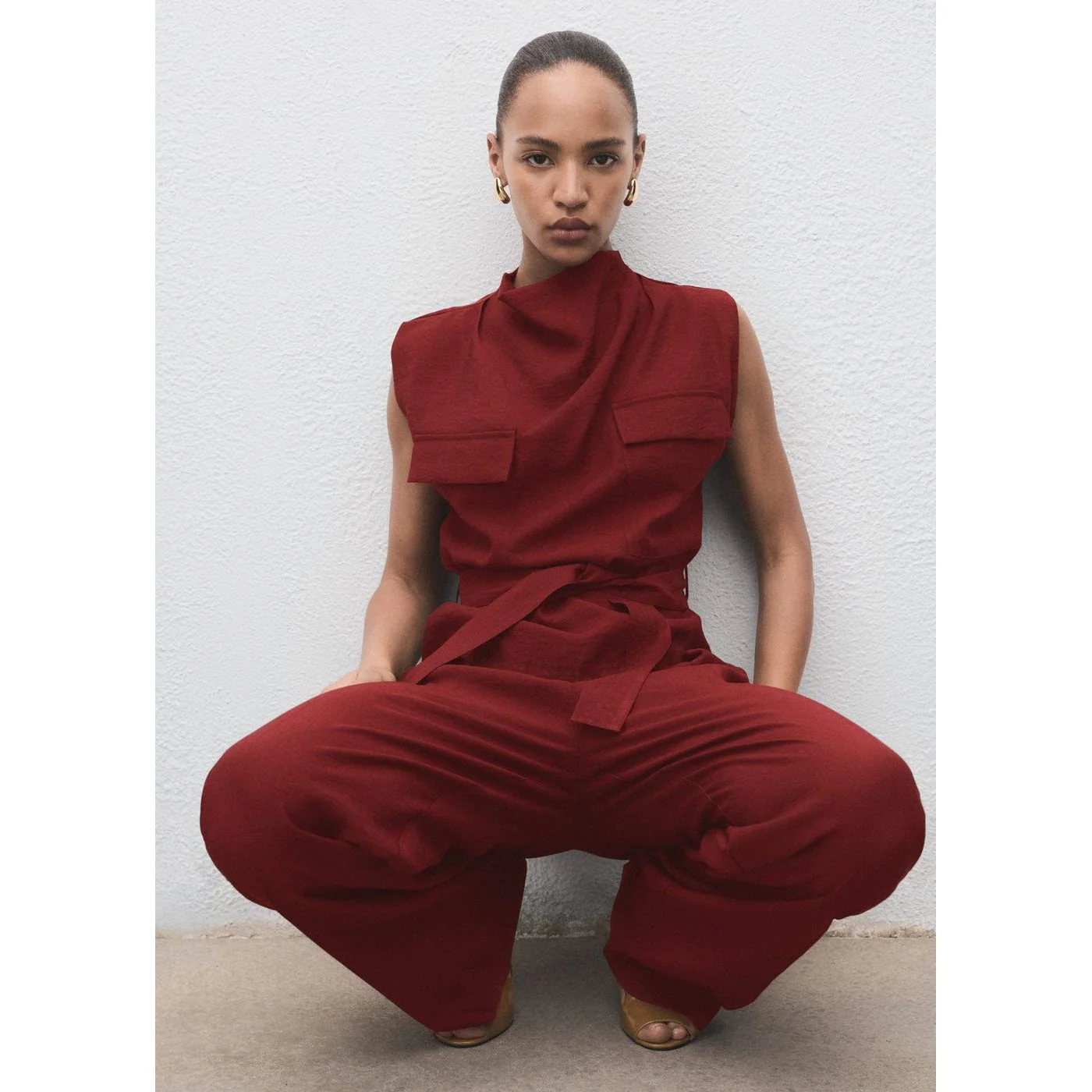 Blouse Angela - Medium Red - Image 5