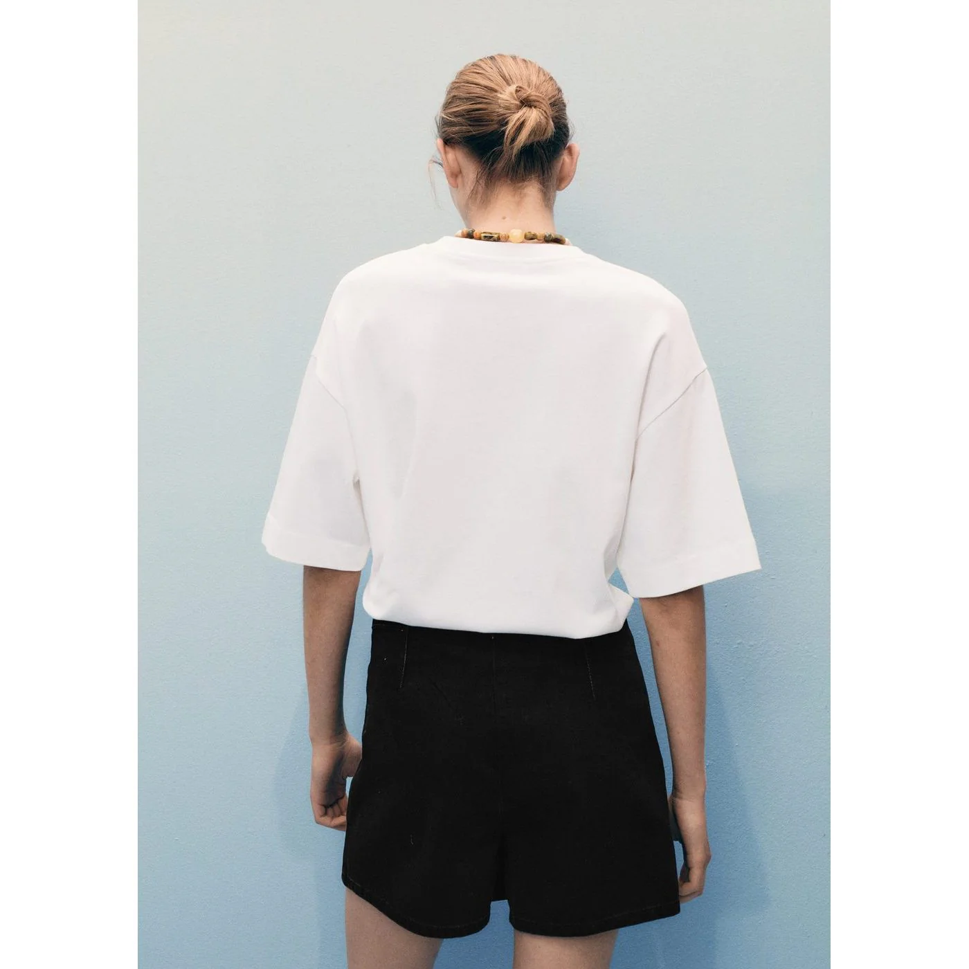Short Skort - Black Denim - Image 3