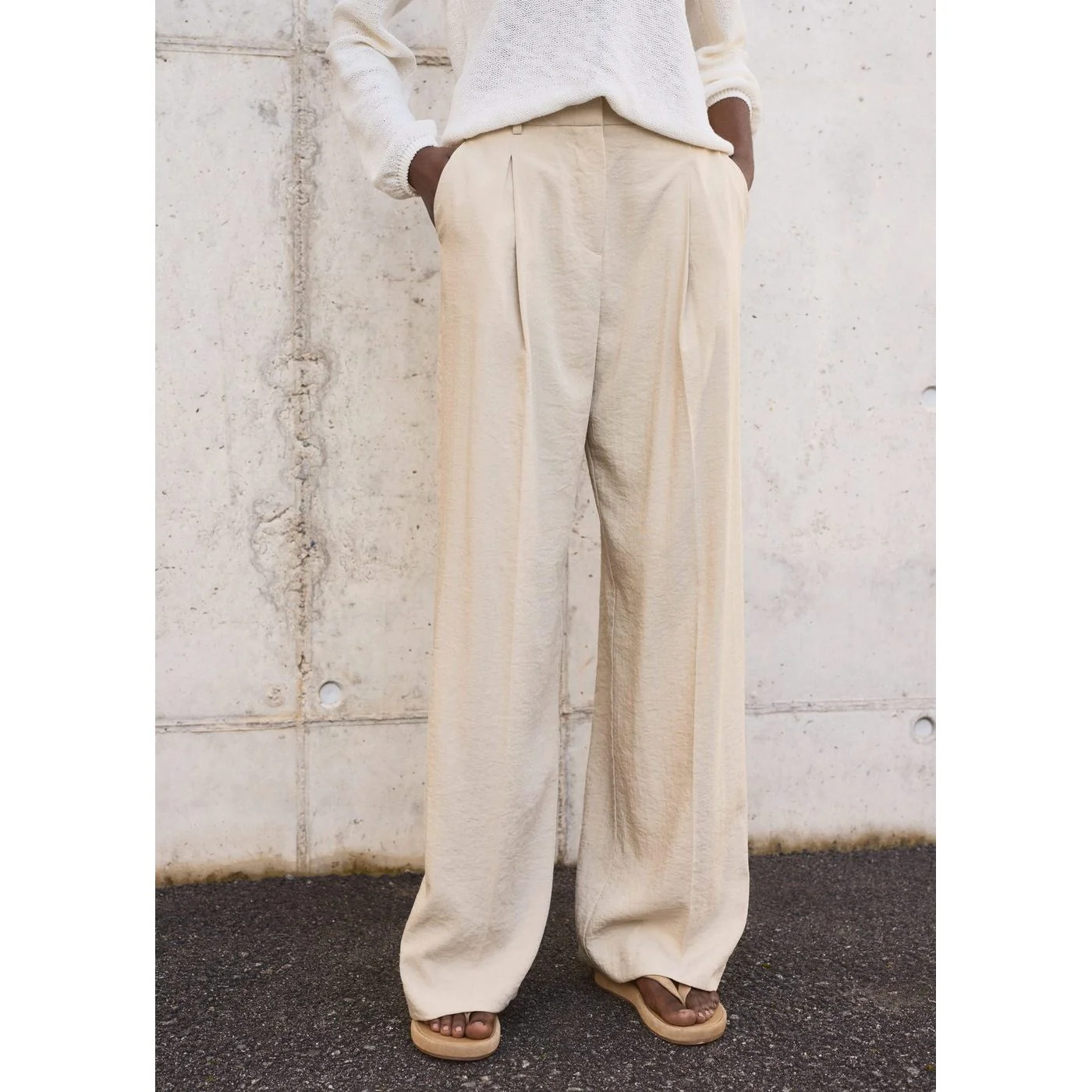 Pantalon Carla - Light/Pastel Grey - Image 2