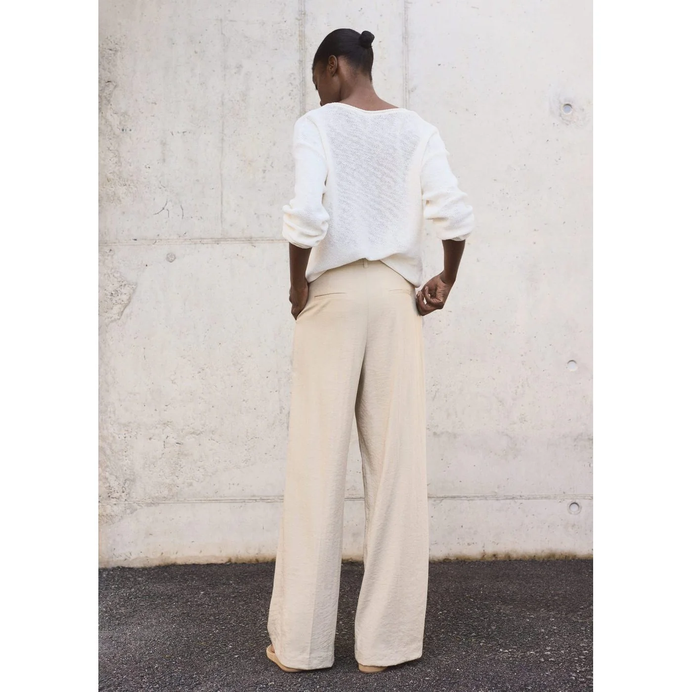 Pantalon Carla - Light/Pastel Grey - Image 3