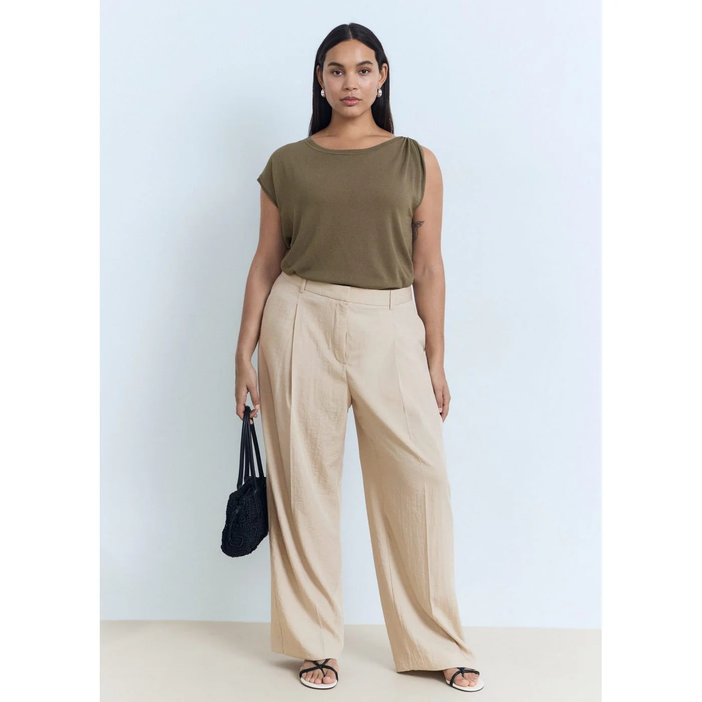 Pantalon Carla - Light/Pastel Grey - Image 6
