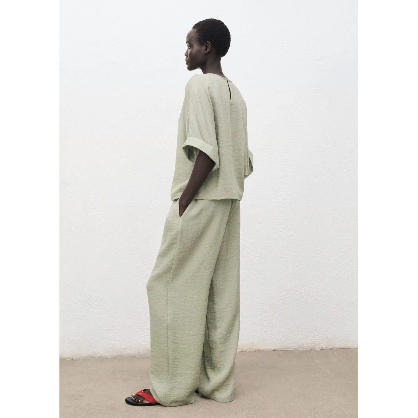 Pantalon Salvia - Aqua Green - Image 3