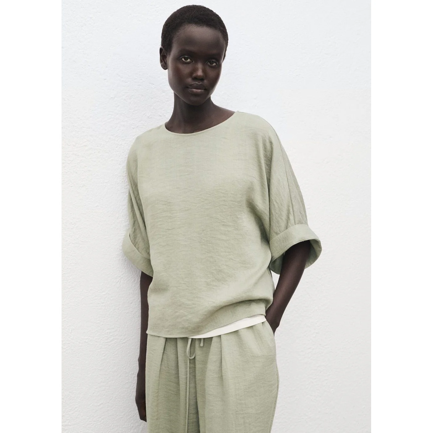 Pantalon Salvia - Aqua Green - Image 4