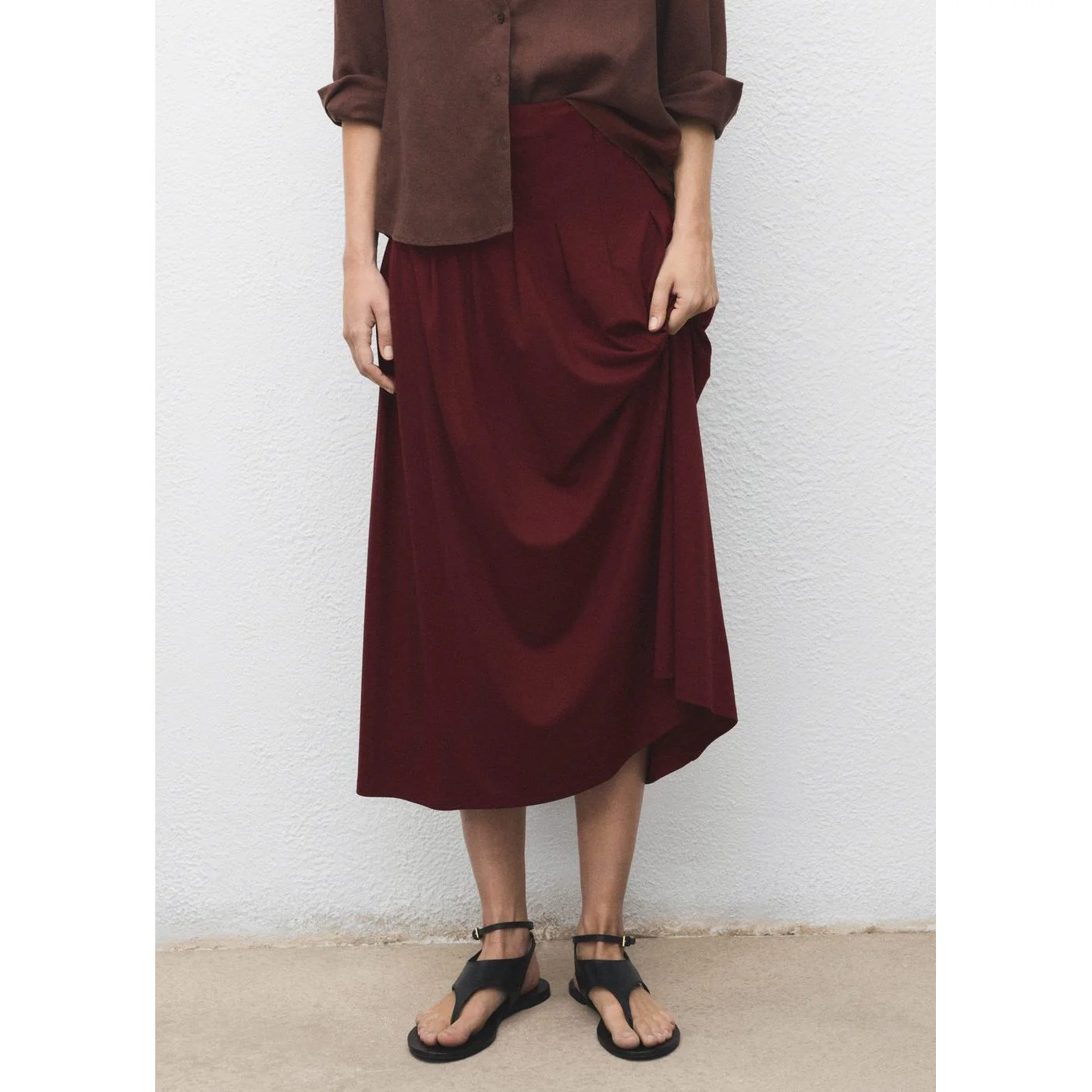 Jupe Tabla-H - Burgundy - Image 2