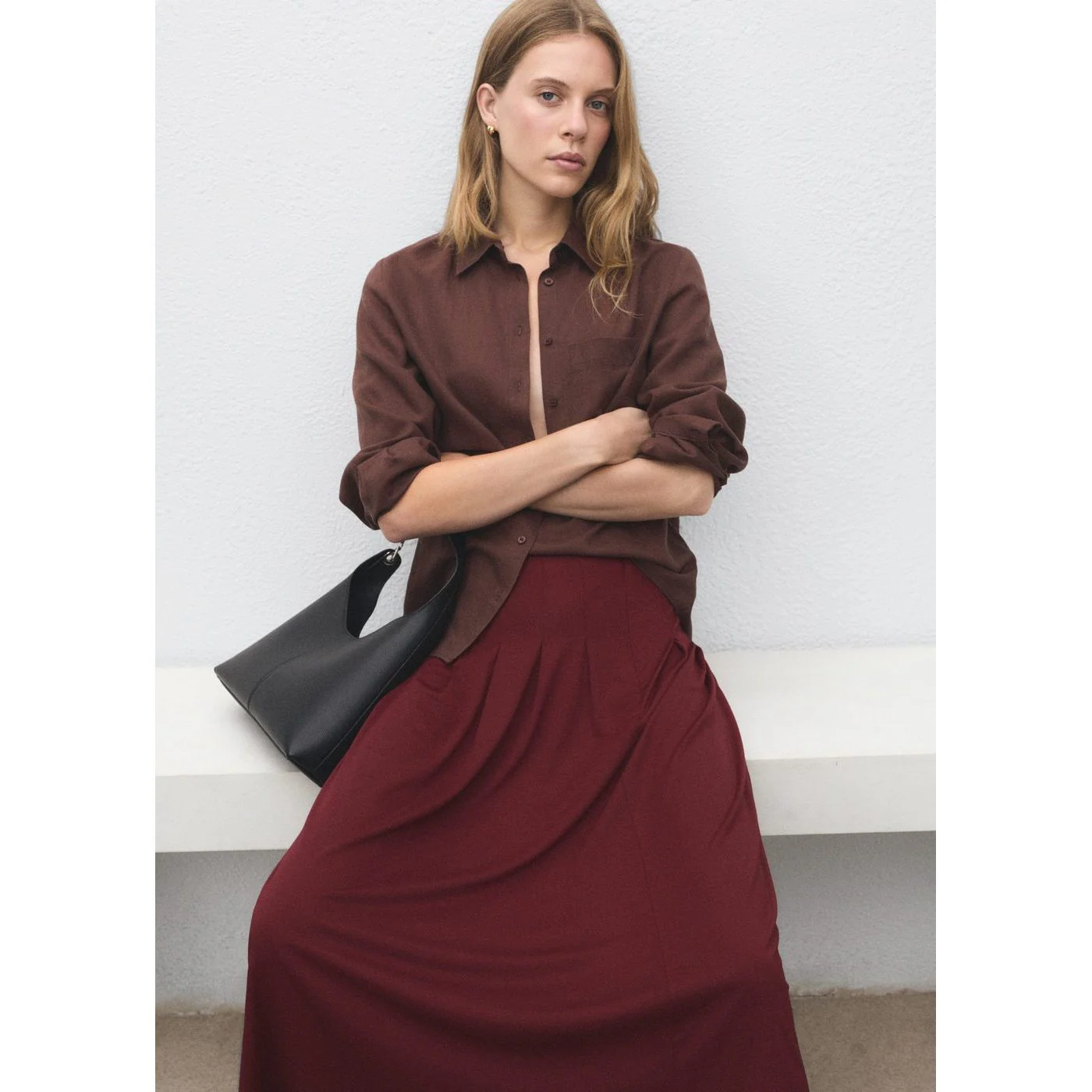 Jupe Tabla-H - Burgundy - Image 4