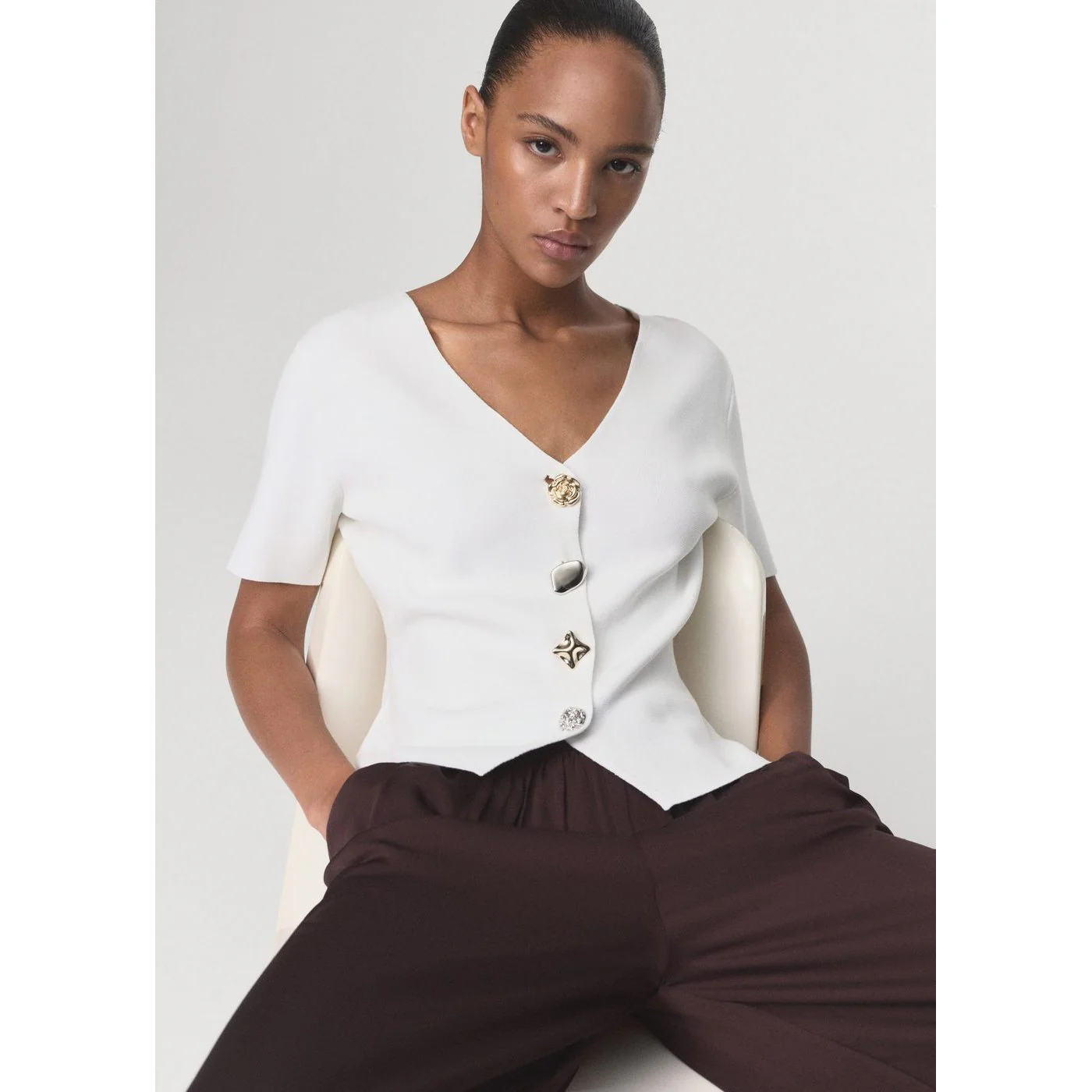 Cardigan Dali - Blanc - Image 2
