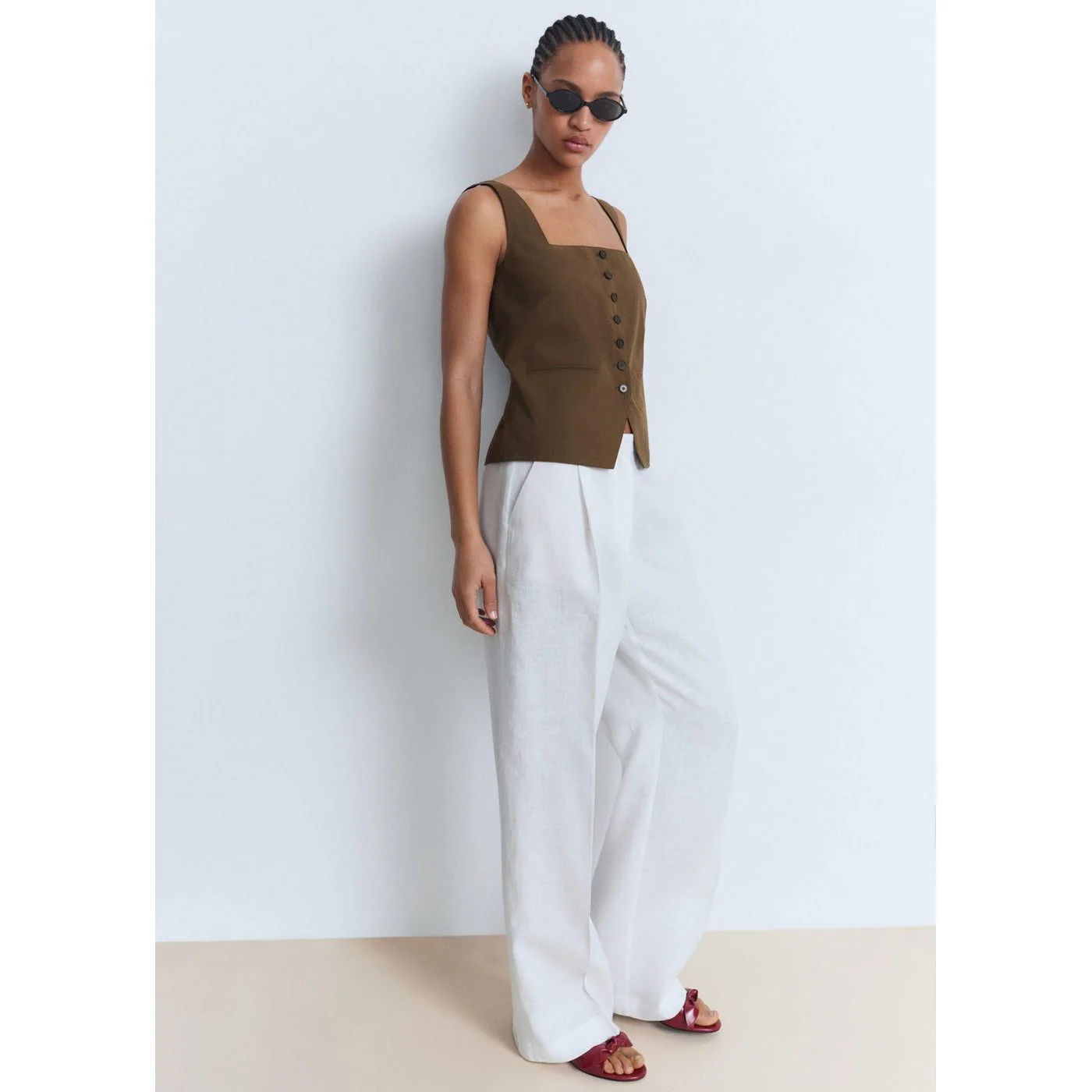 Manteau Huga - Brown - Image 5