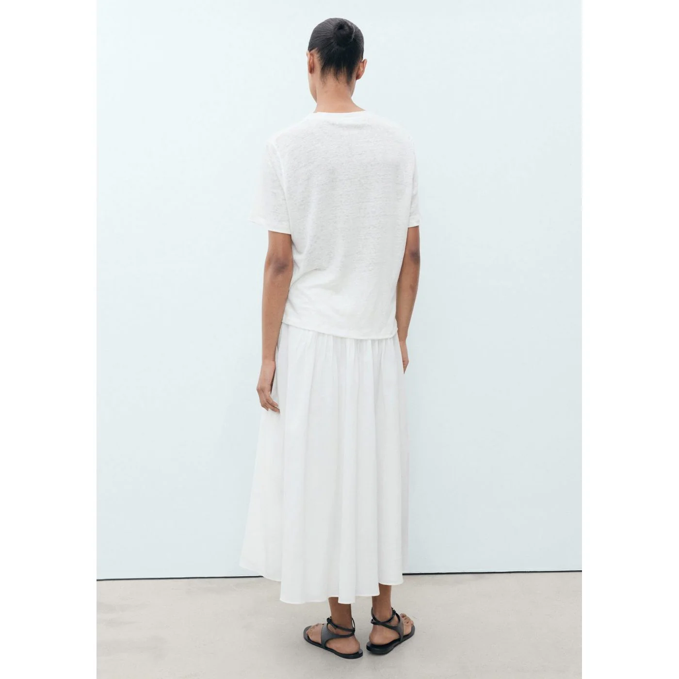 T-Shirt Lenu - Blanc Cassé - Image 3