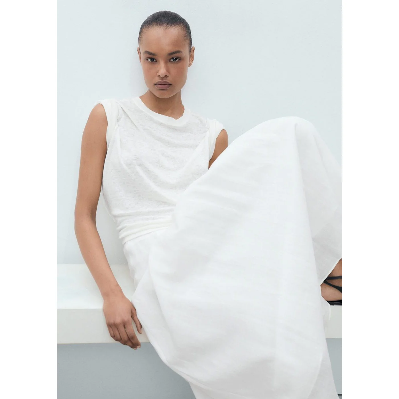 T-Shirt Lenu - Blanc Cassé - Image 5