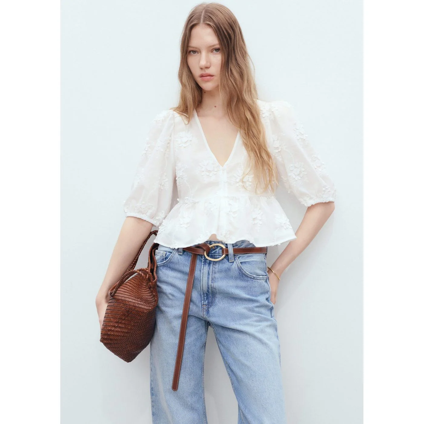 Blouse Swirly - Off White - Image 2