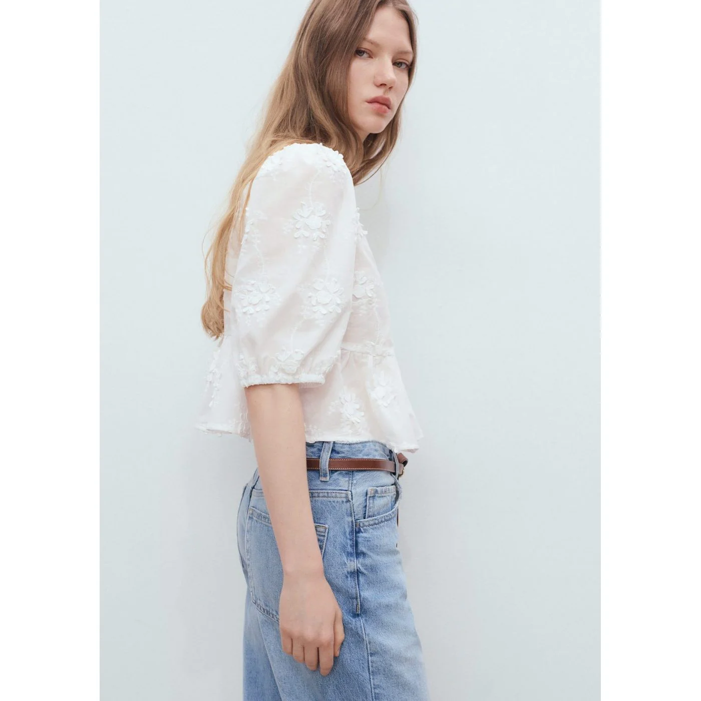 Blouse Swirly - Off White - Image 4