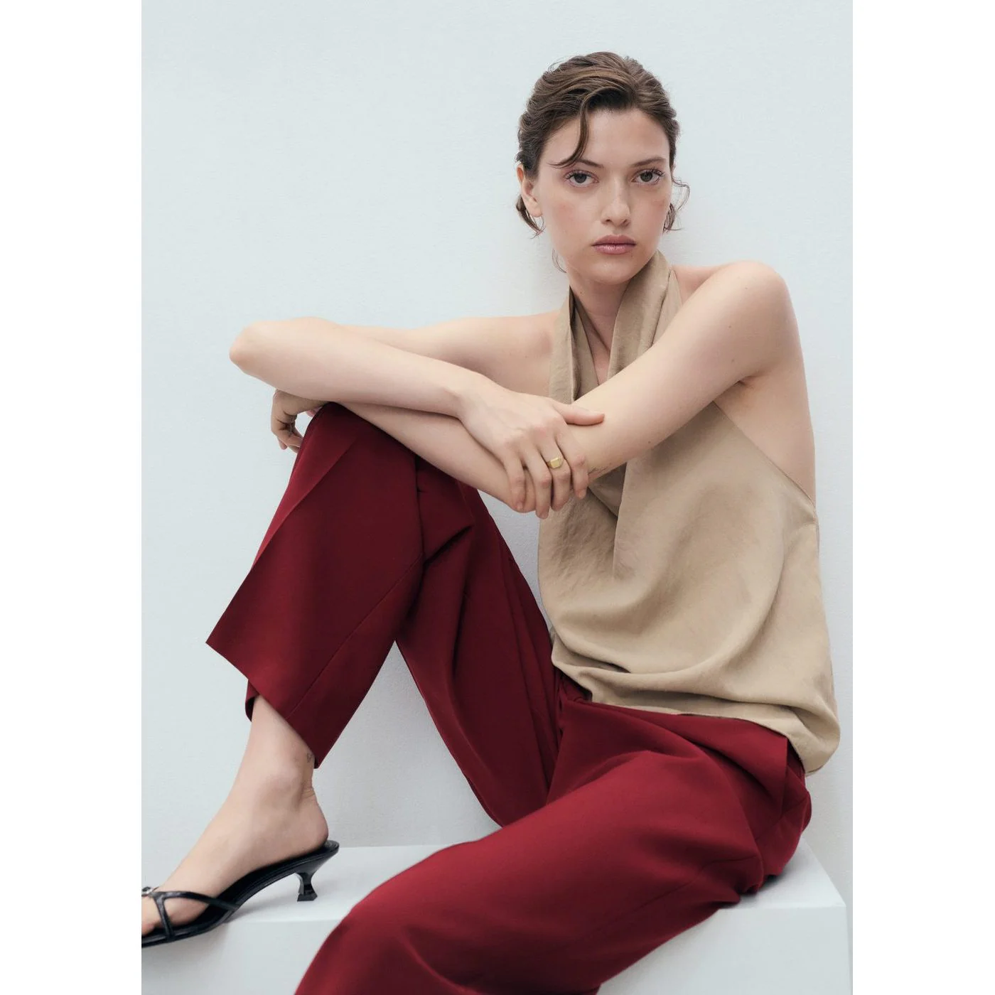 Pantalon Carlos - Grenat - Image 4