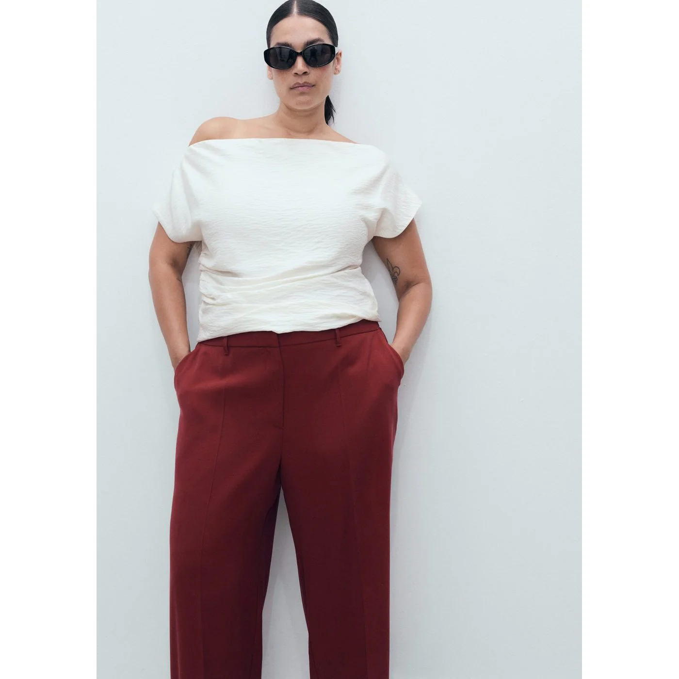 Pantalon Carlos - Grenat - Image 7