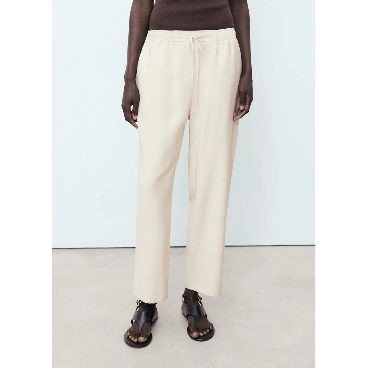 Pantalon Fluido - Beige - Image 2