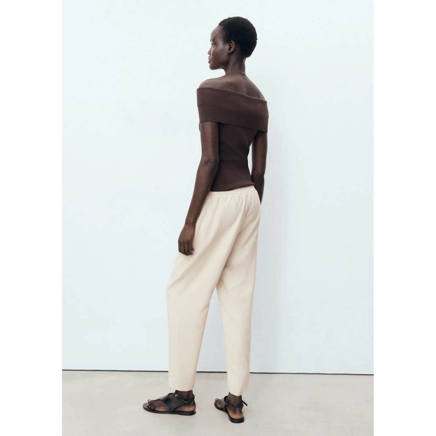 Pantalon Fluido - Beige - Image 3