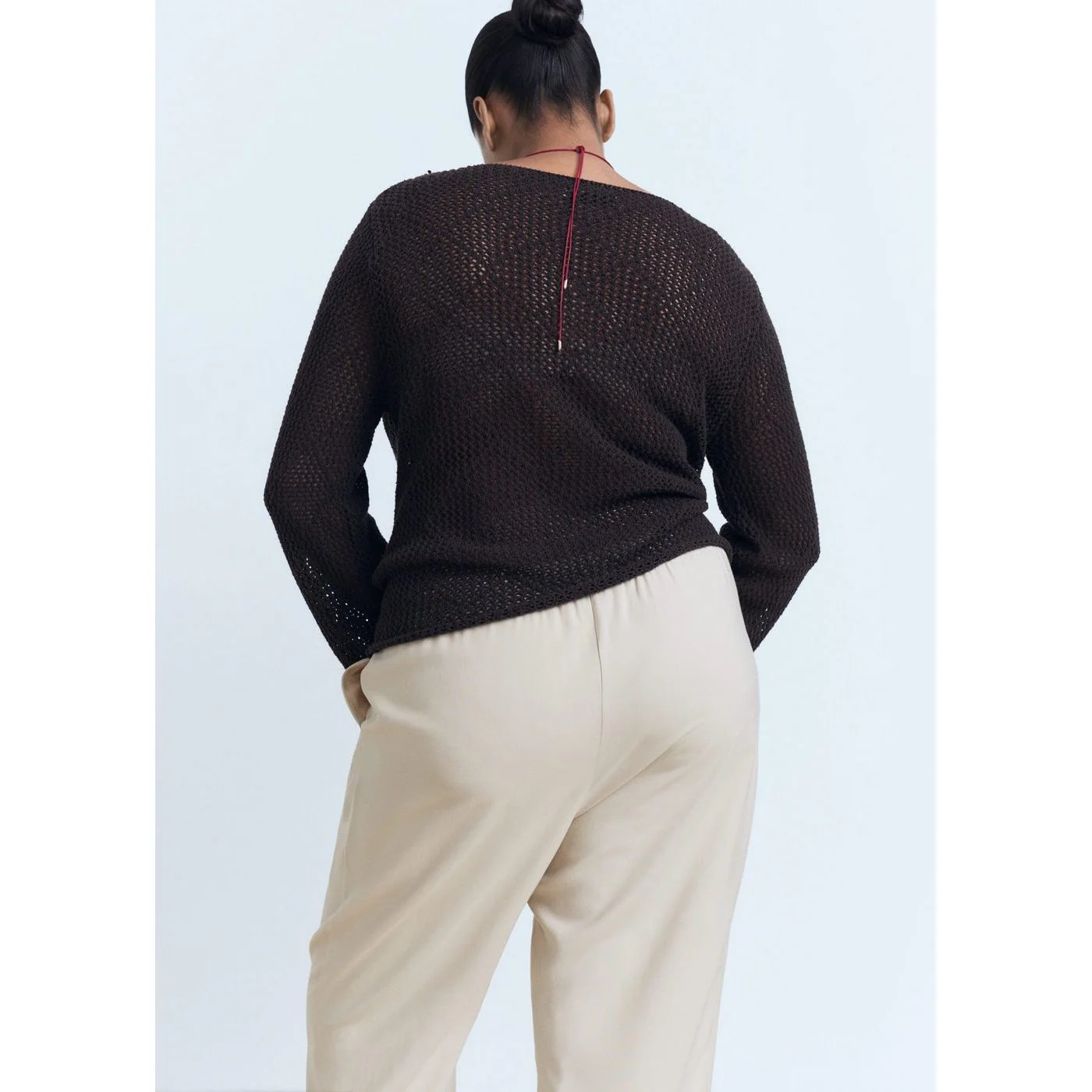 Pantalon Fluido - Beige - Image 6
