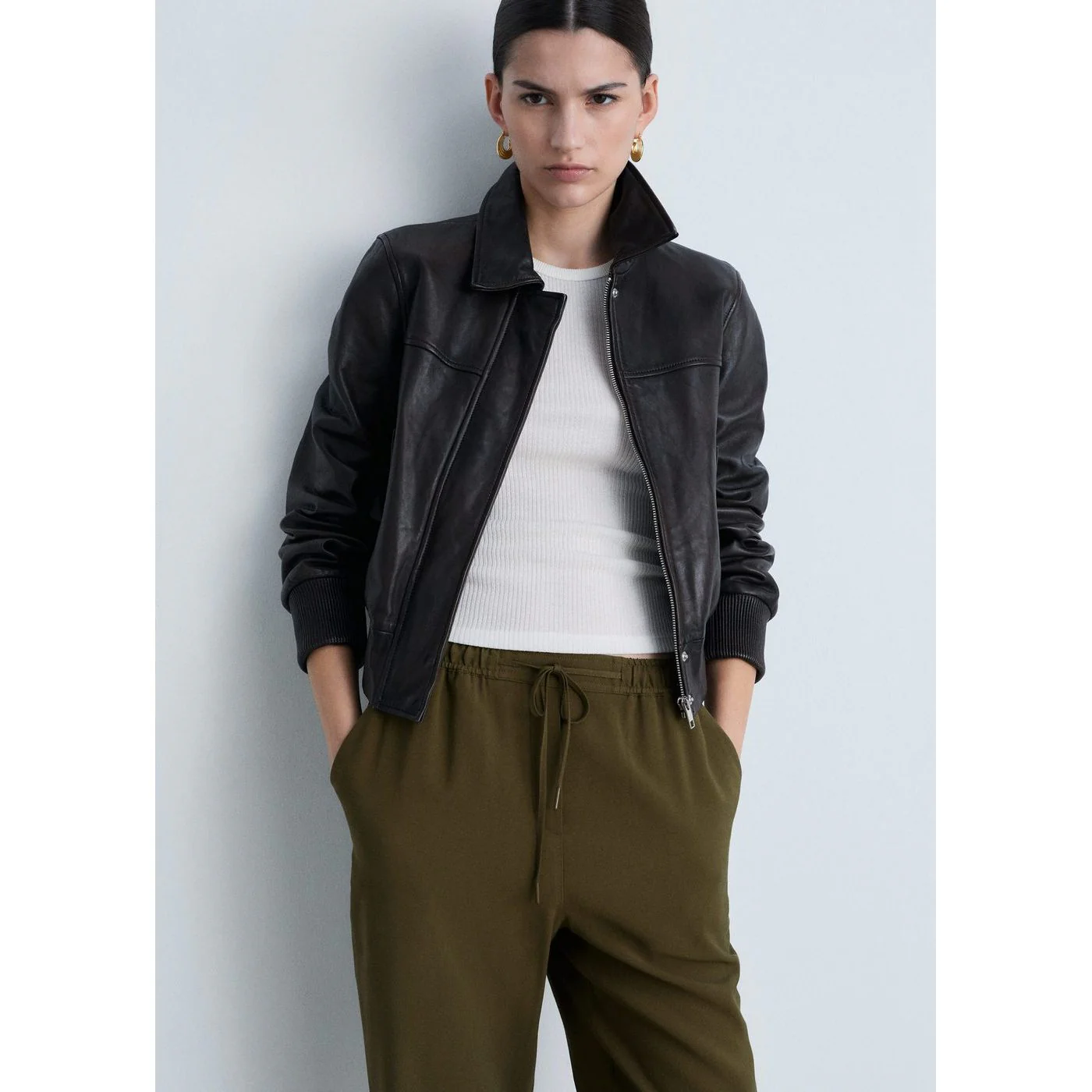 Pantalon Fluido - Kaki - Image 4