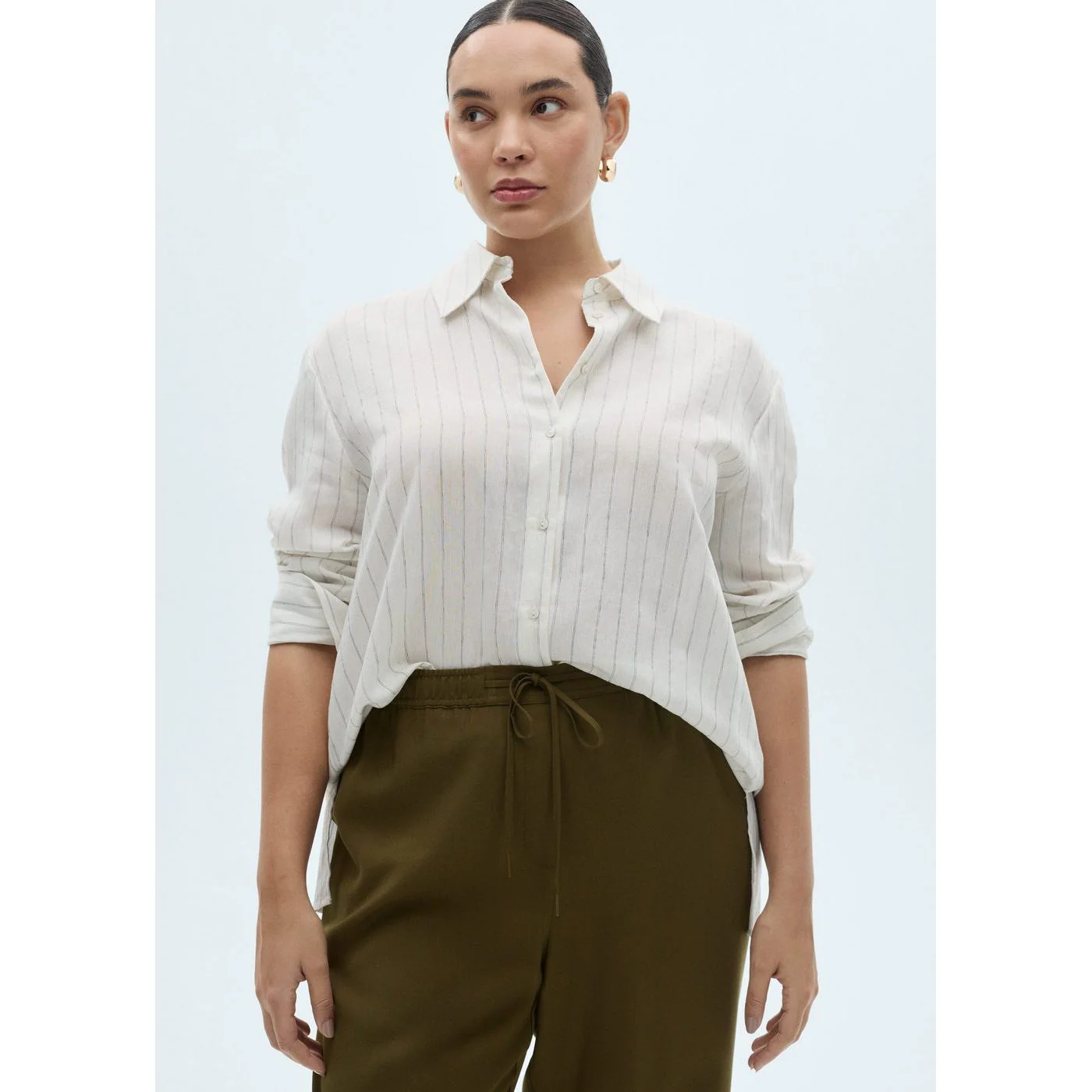Pantalon Fluido - Kaki - Image 6