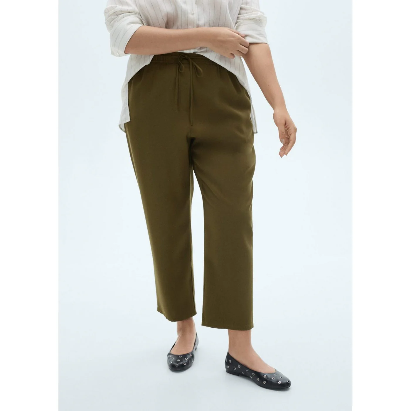 Pantalon Fluido - Kaki - Image 7