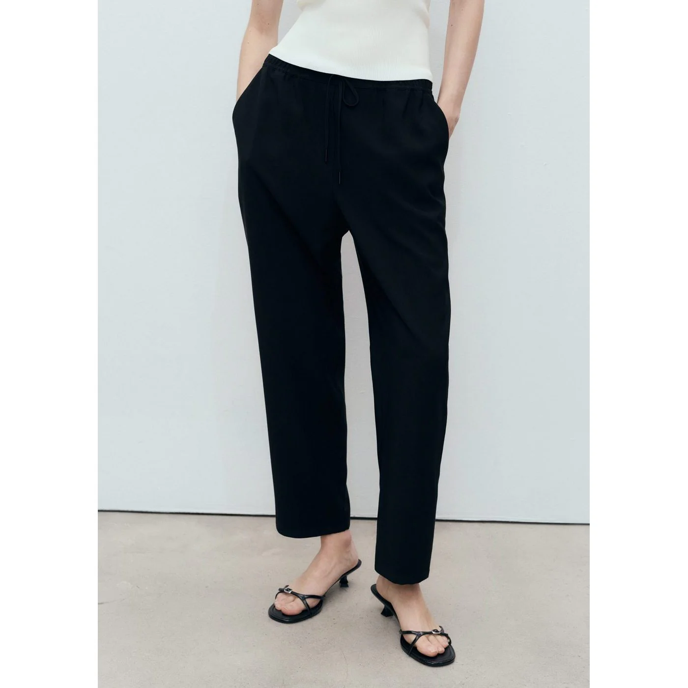 Pantalon Fluido - Noir - Image 2