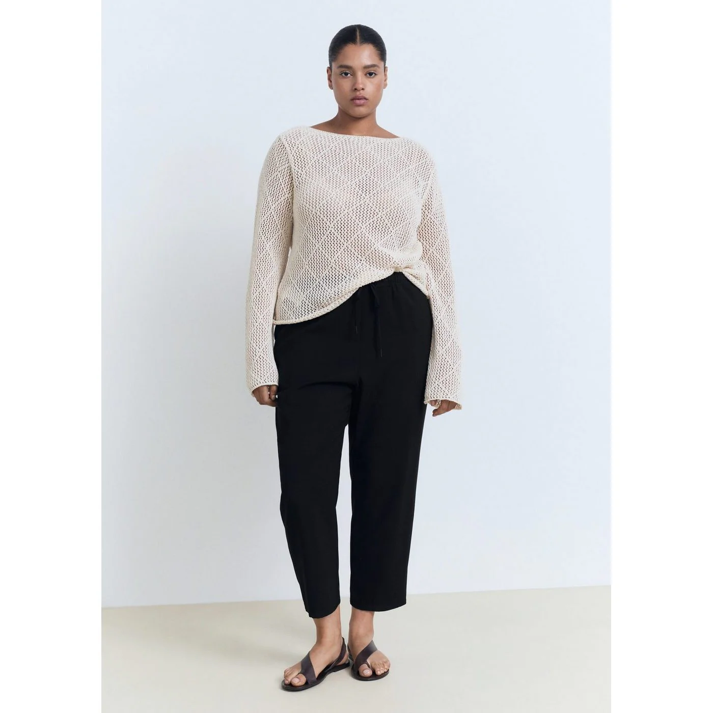 Pantalon Fluido - Noir - Image 5