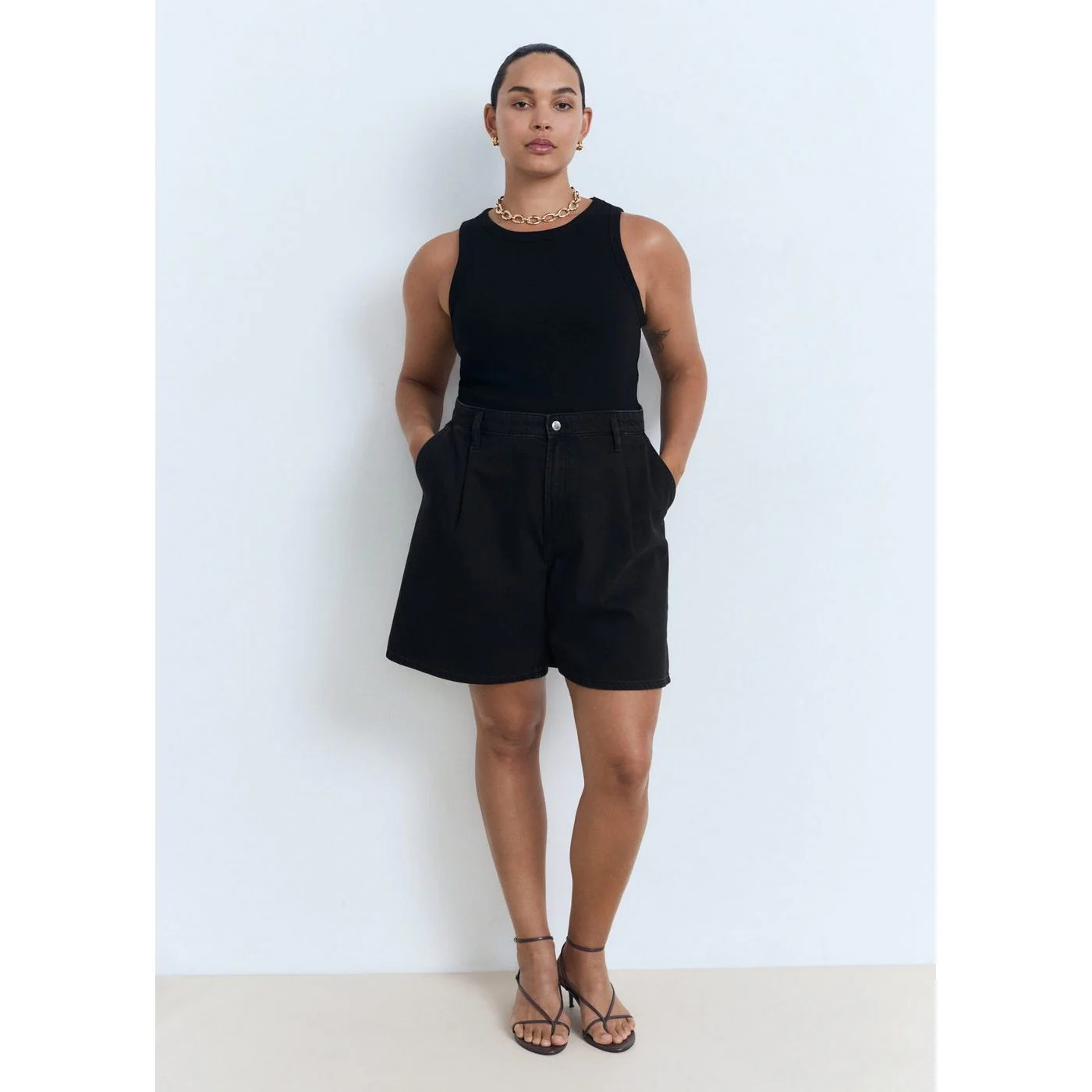 Bermuda Shorts Marina - Black Denim - Image 5