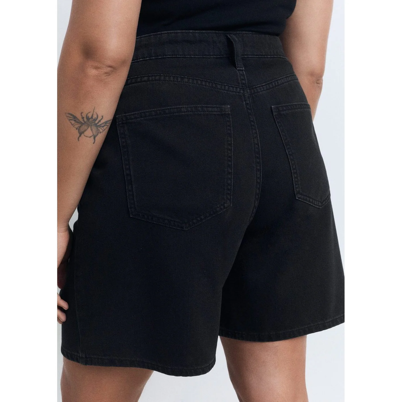 Bermuda Shorts Marina - Black Denim - Image 6