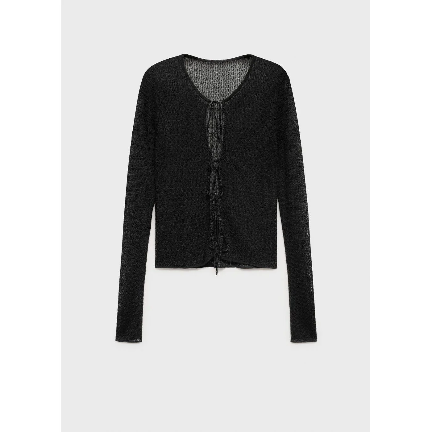 Cardigan Bow - Black - Image 8