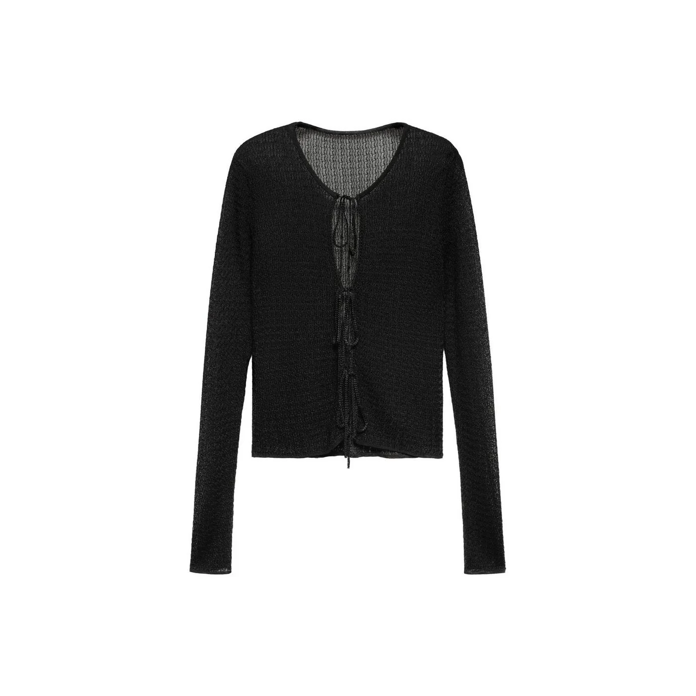 Cardigan Bow - Black - Image 9