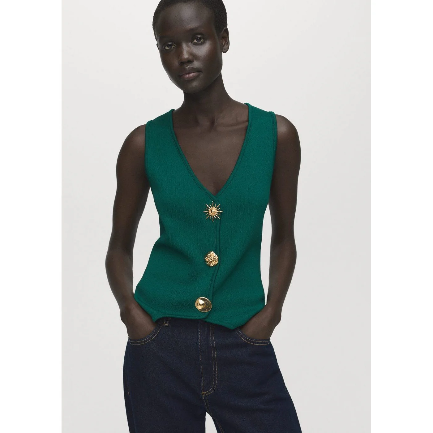 Manteau Antonia - Dark Green - Image 2