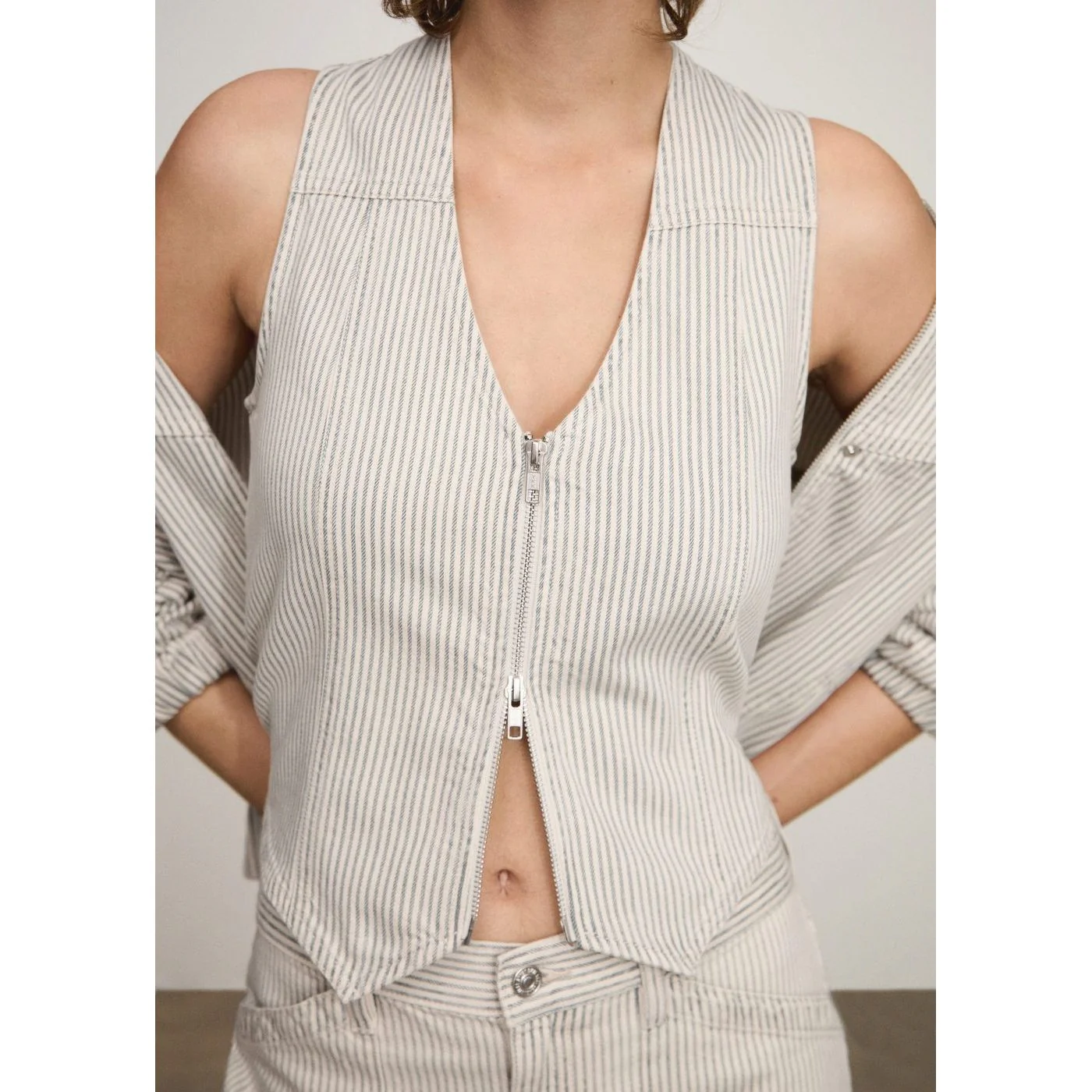 Gilet Unilauri - Beige - Image 4