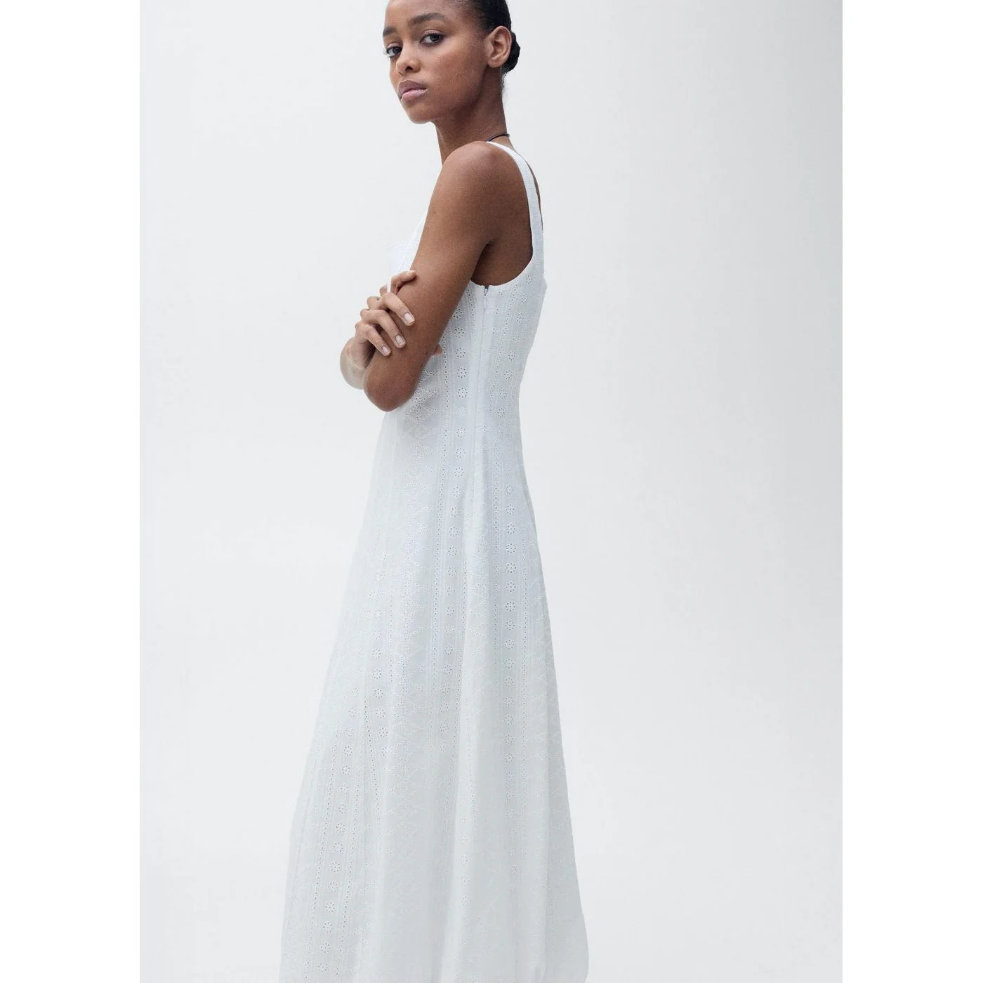Robe Pleats - Blanc - Image 4