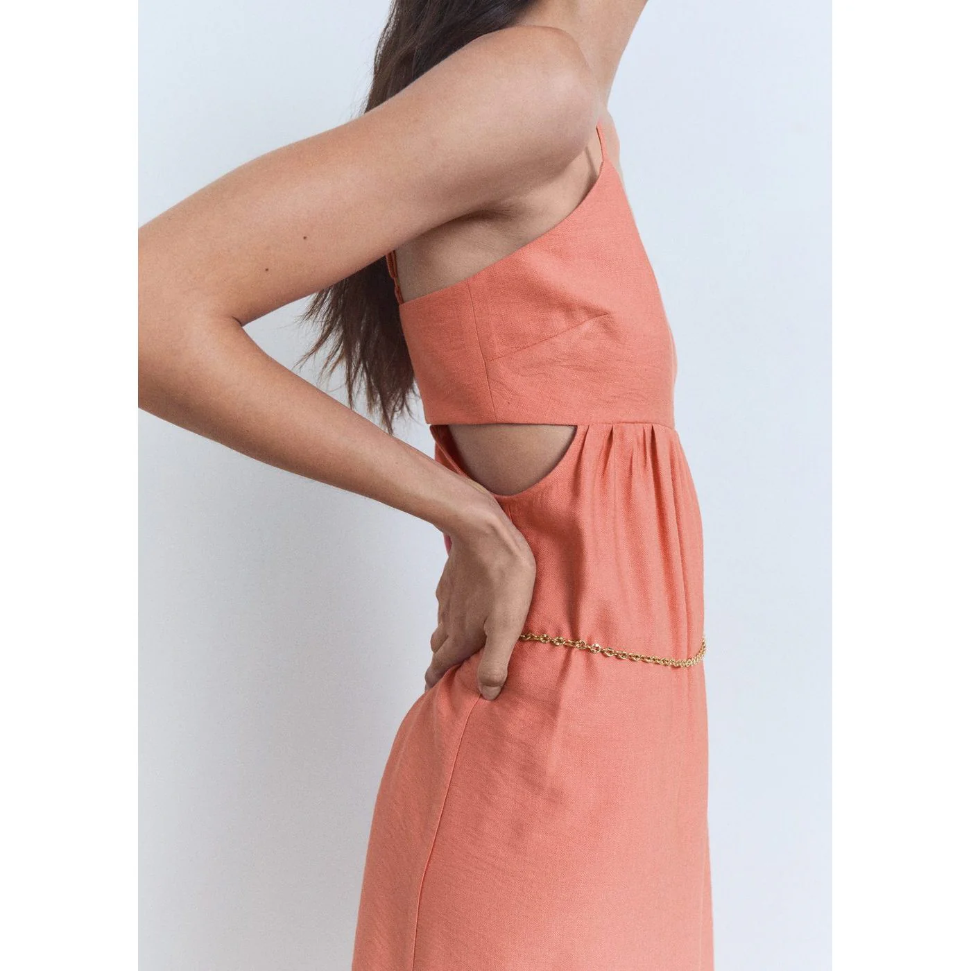 Robe Girly - Coral Red - Image 4