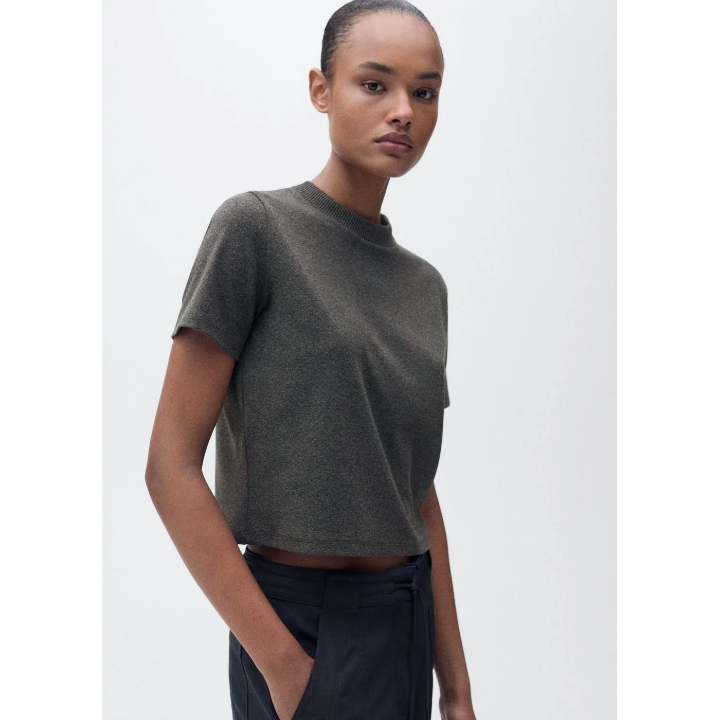 T-Shirt Wyatt - Gris Foncé - Image 2