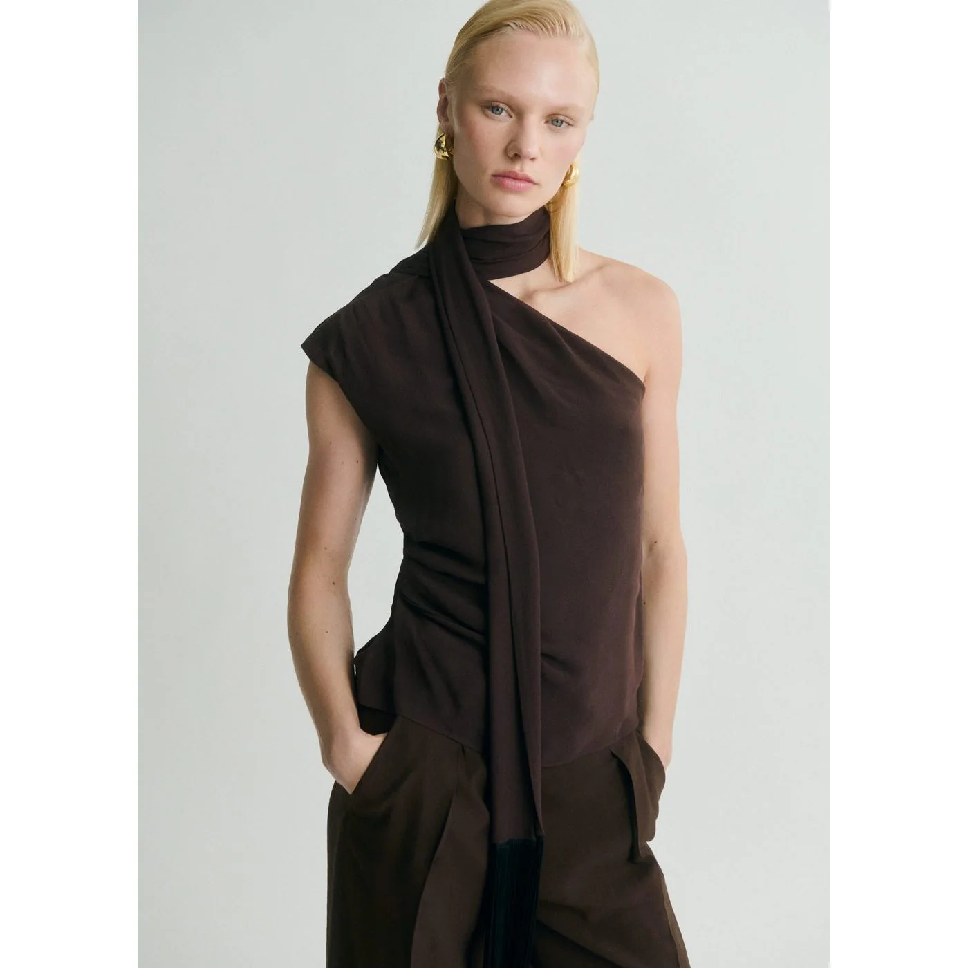 Blouse Flequi - Brun - Image 2