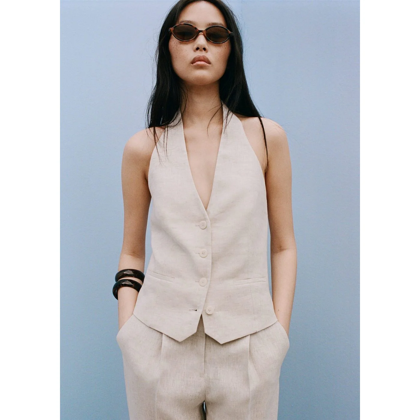 Gilet Boreli - Gris Clair/Pastel - Image 6