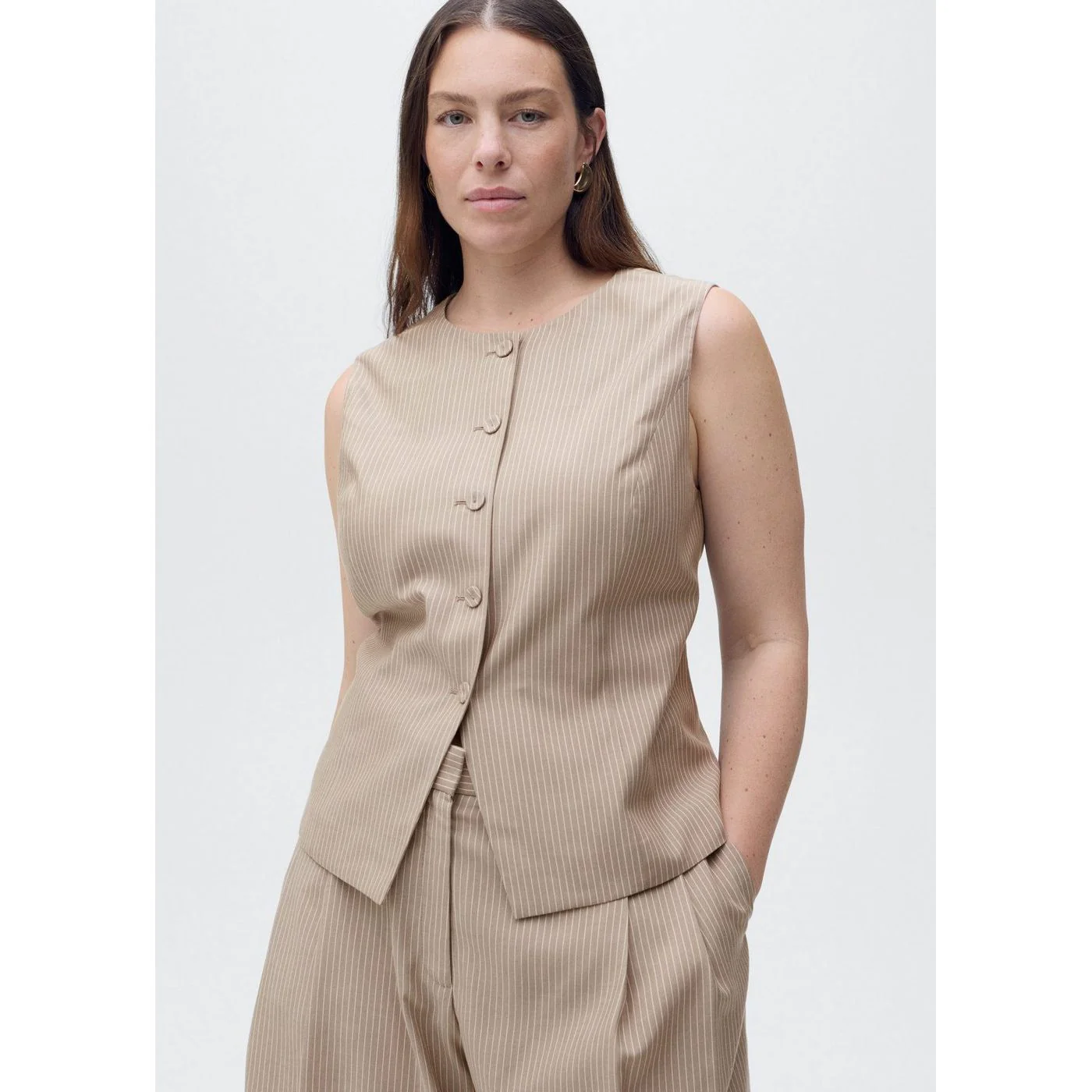 Gilet Vivian - Brun Moyen - Image 8