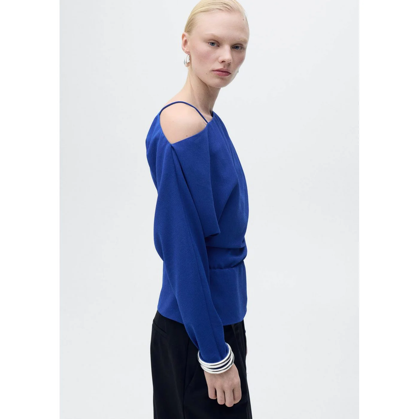 Blouse Electric - Vibrant Blue - Image 4