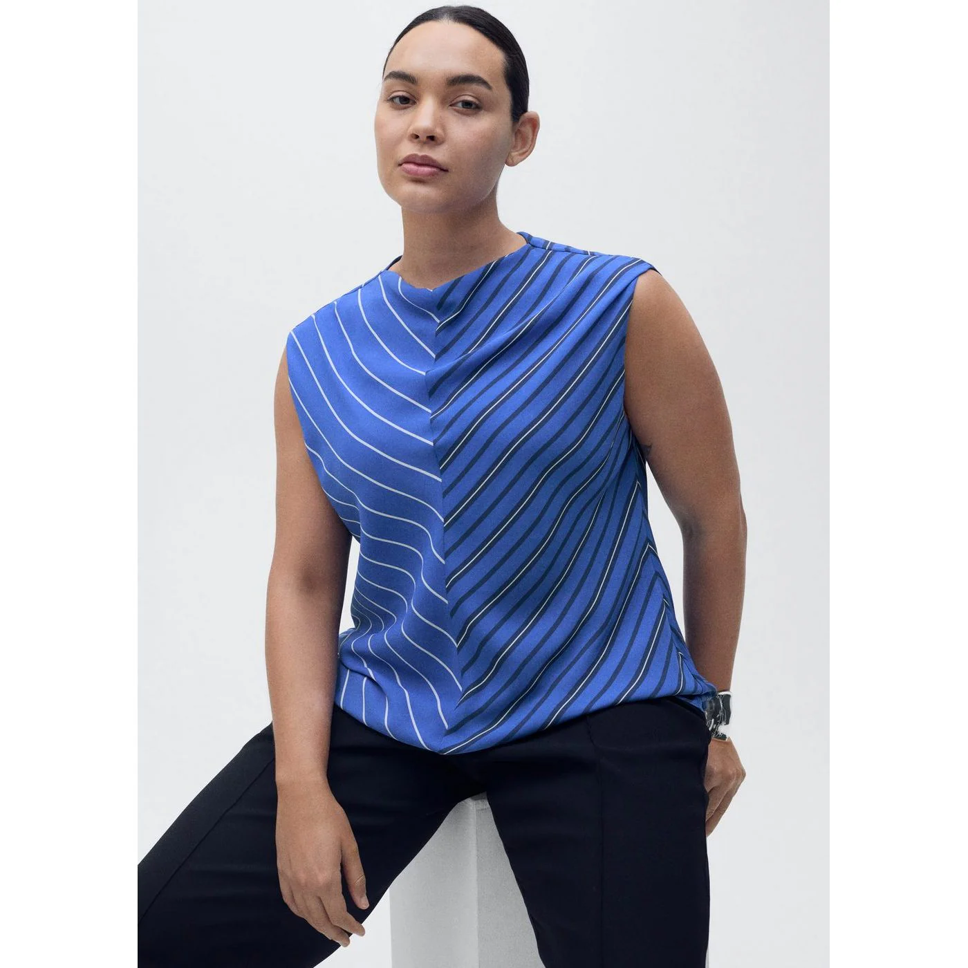 Blouse Noeli - Bleu - Image 7