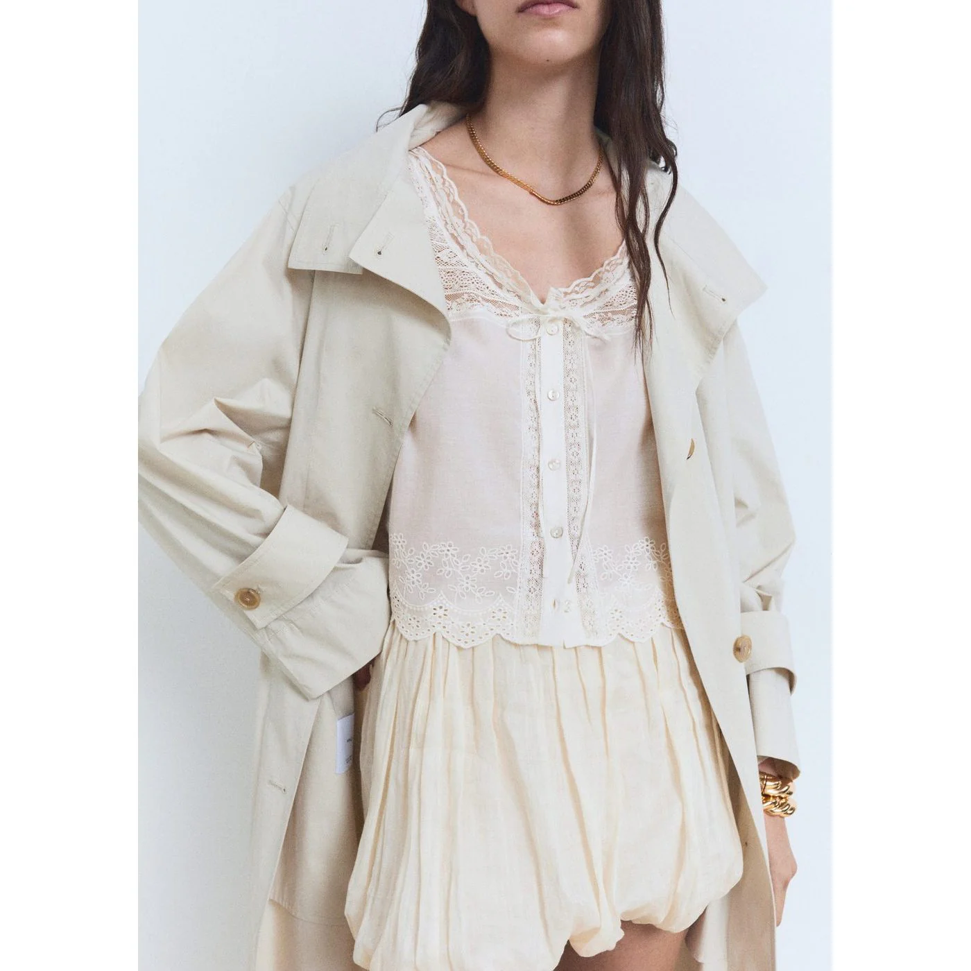 Blouse Pretty - Blanc Cassé - Image 4