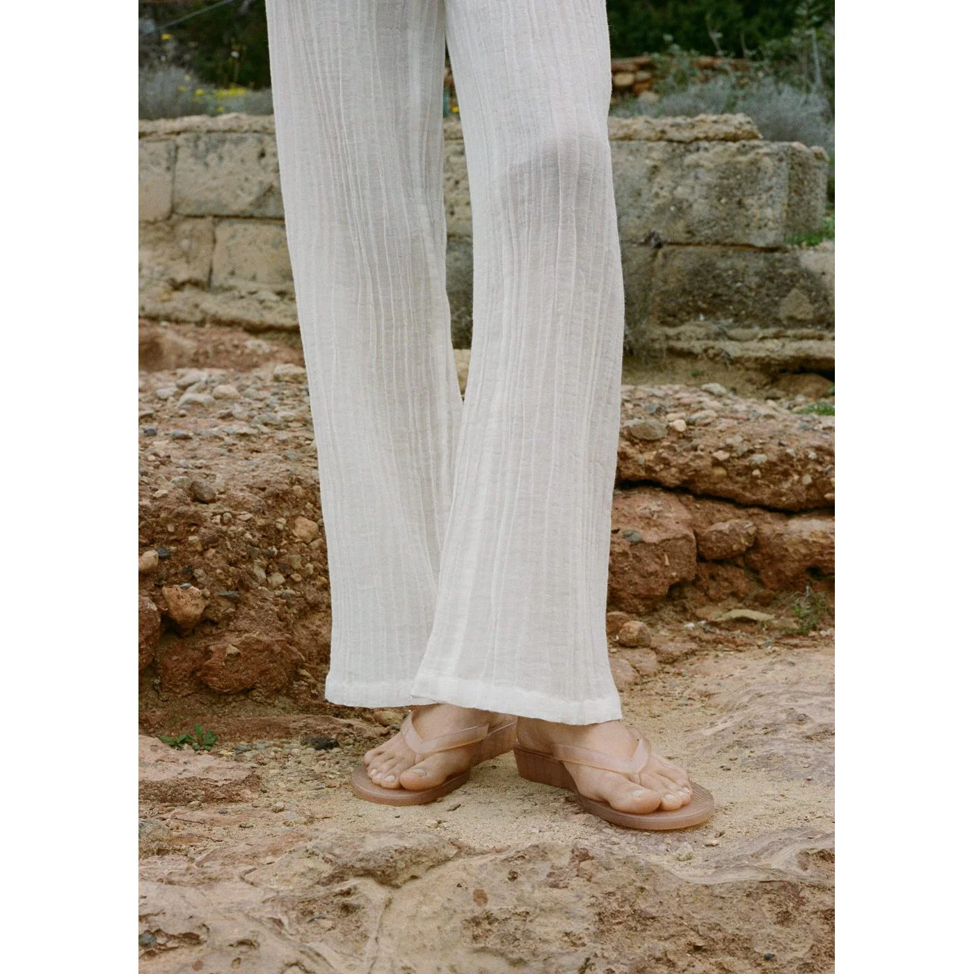 Pantalon Wrinkle - Blanc - Image 3
