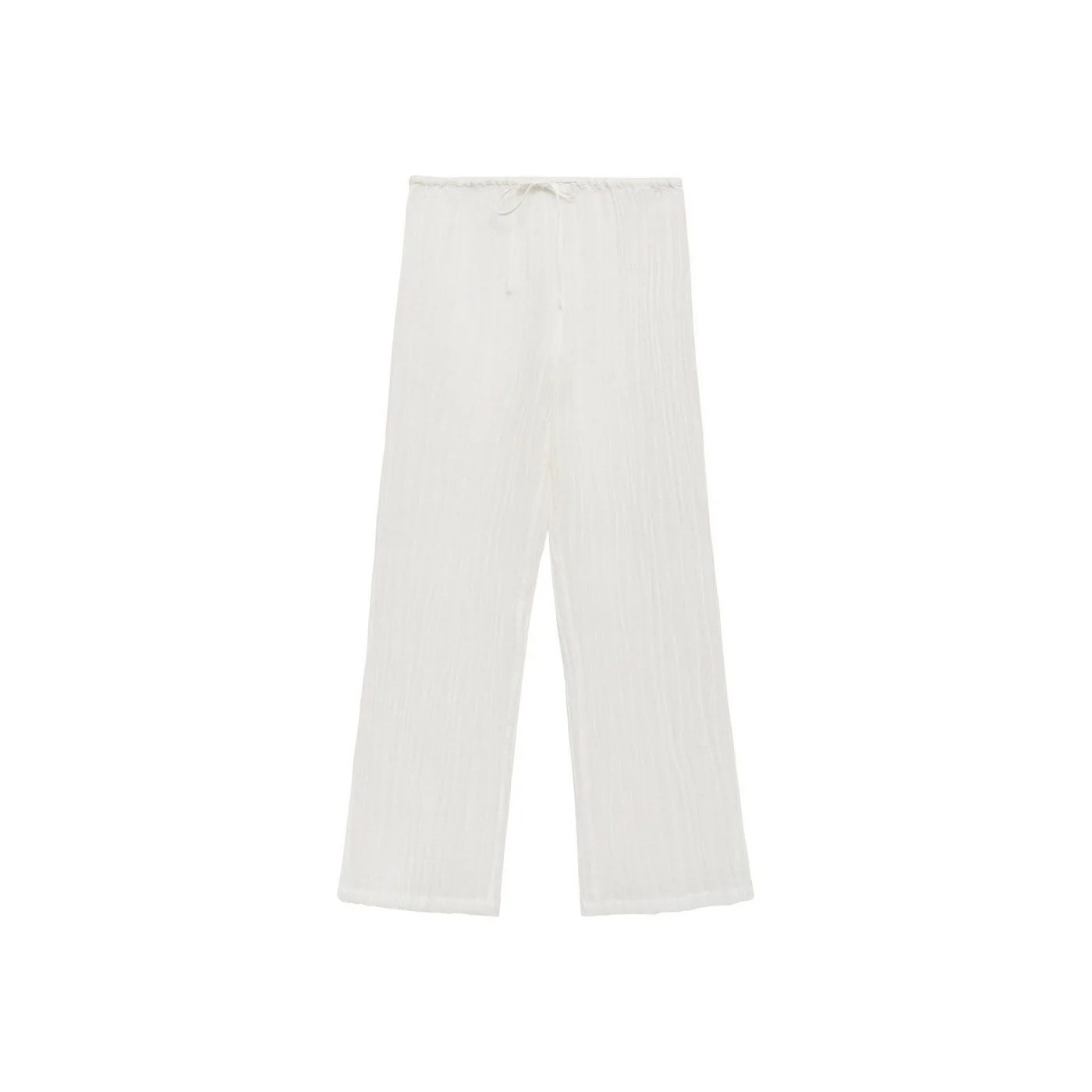 Pantalon Wrinkle - Blanc - Image 6