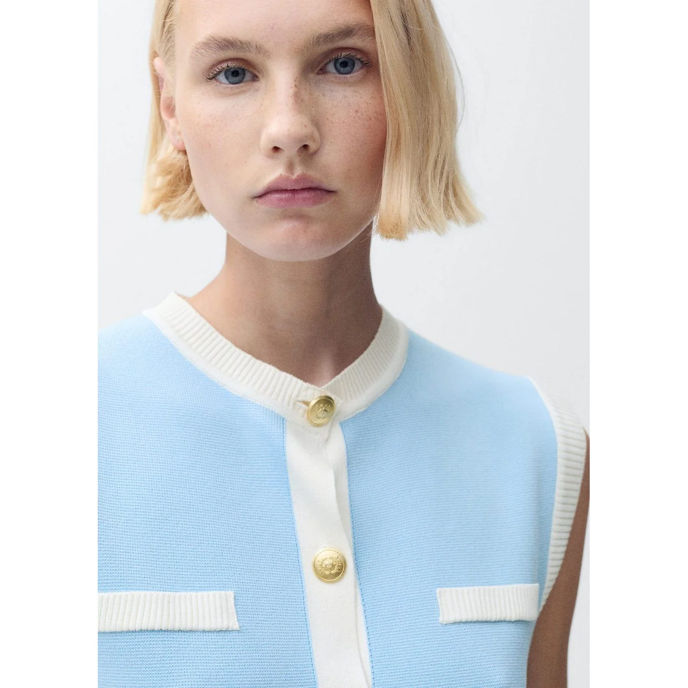 Gilet Pia - Turquoise - Image 4