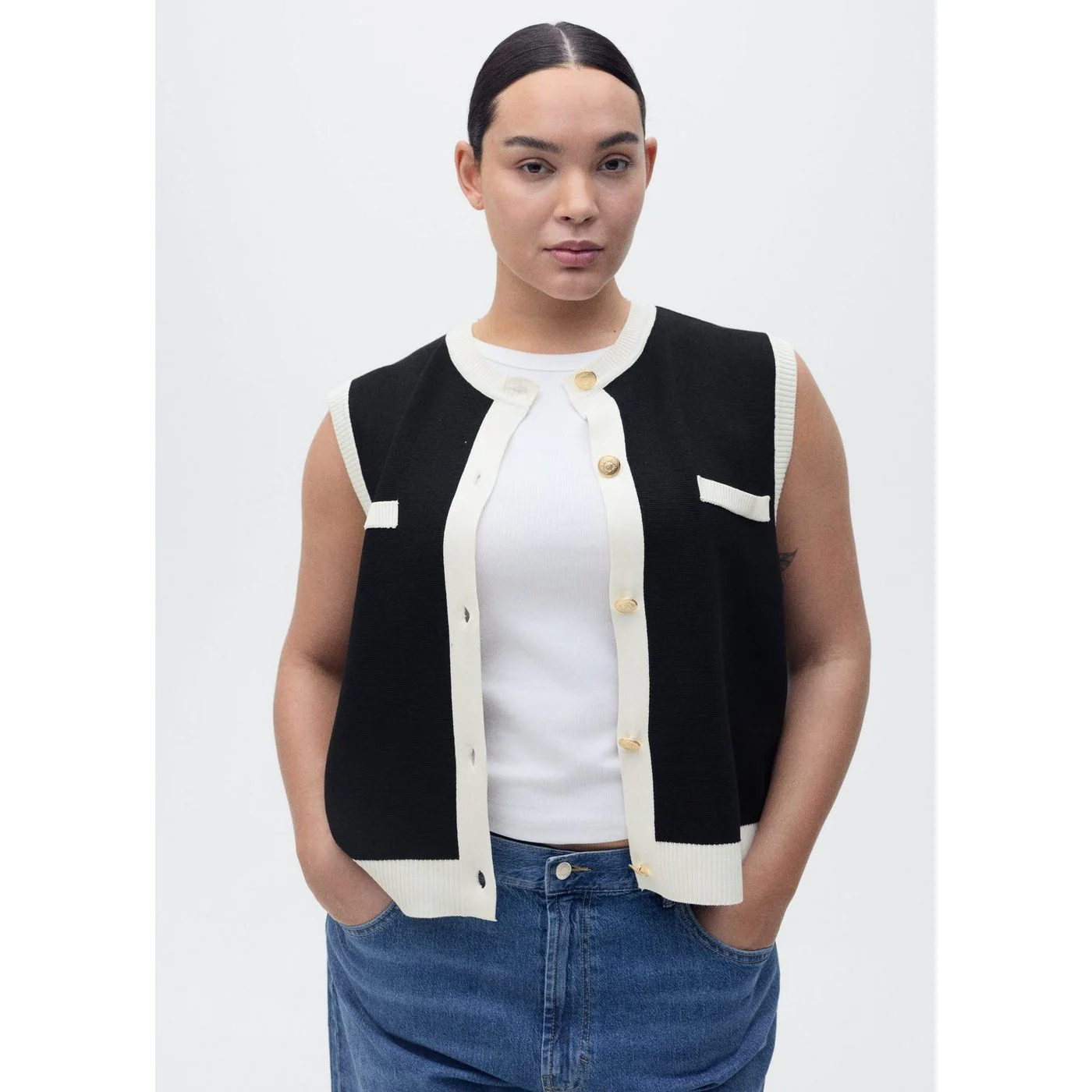 Gilet Pia - Noir - Image 7