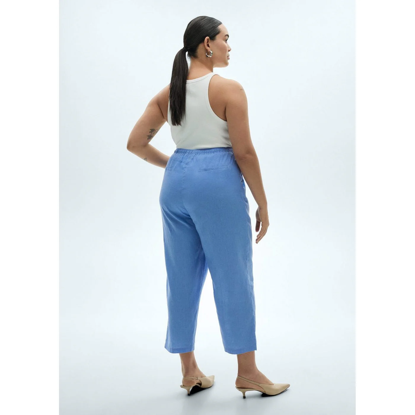 Pantalon Linen - Bleu - Image 6