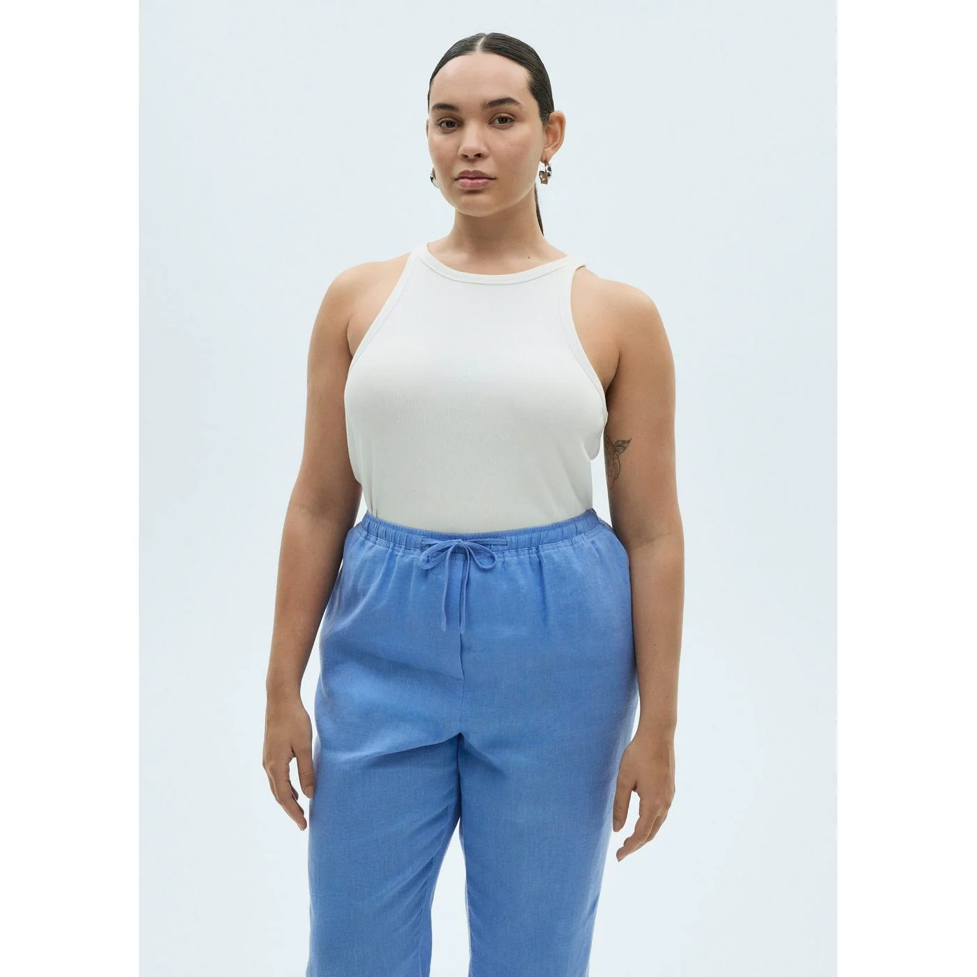Pantalon Linen - Bleu - Image 7