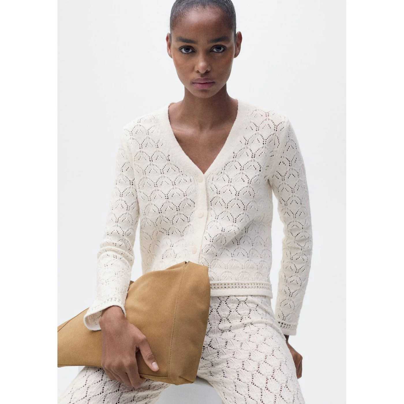 Cardigan Sito - Ecru - Image 2