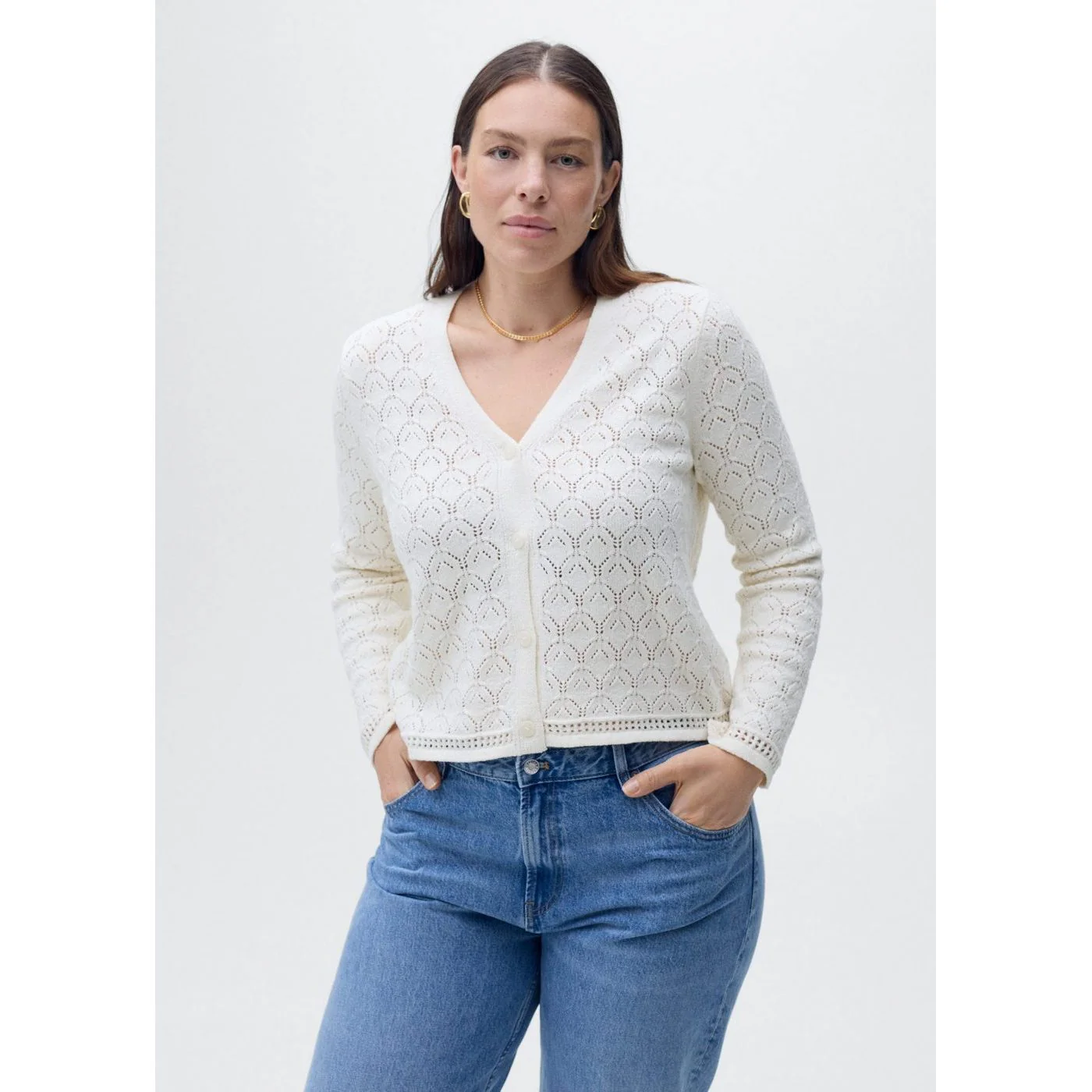 Cardigan Sito - Ecru - Image 8