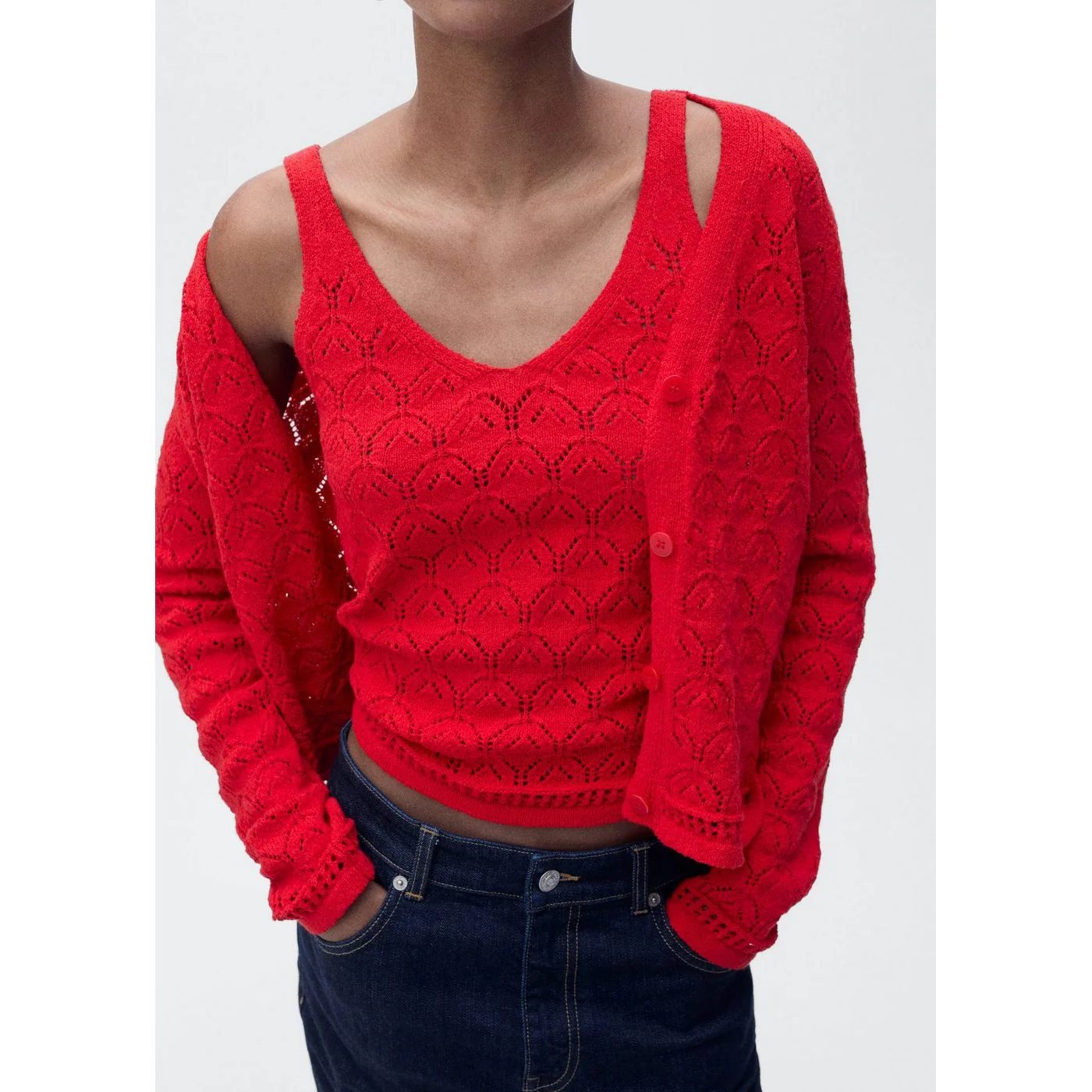 Cardigan Sito - Red - Image 4